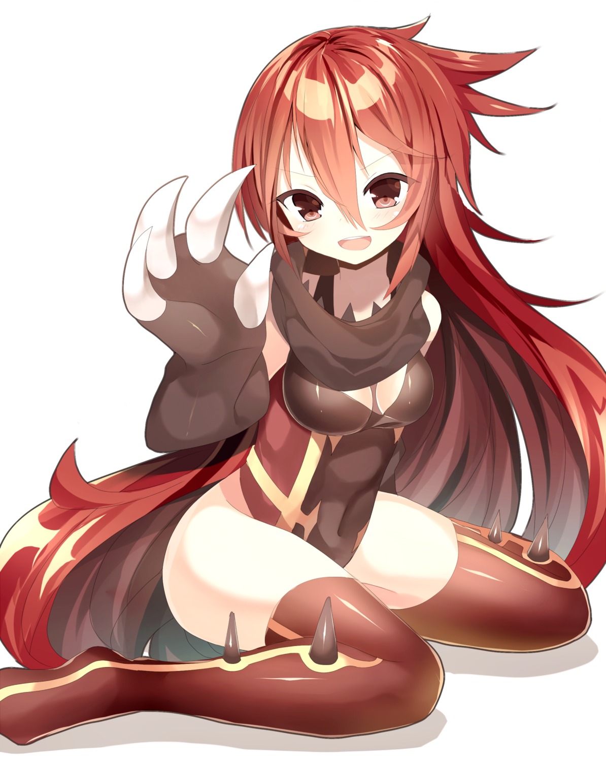 anthropomorphization cleavage groudon kuro_guren leotard pokemon thighhighs