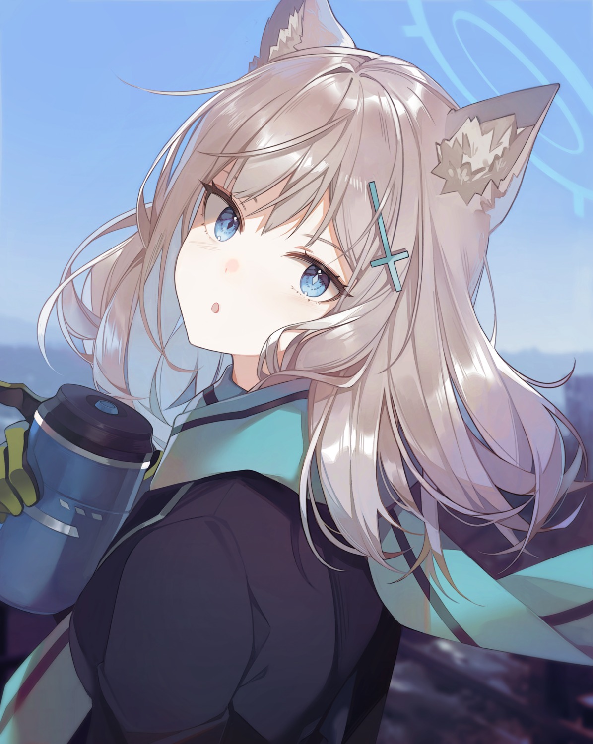 animal_ears blue_archive nekomimi saibe seifuku sunaookami_shiroko