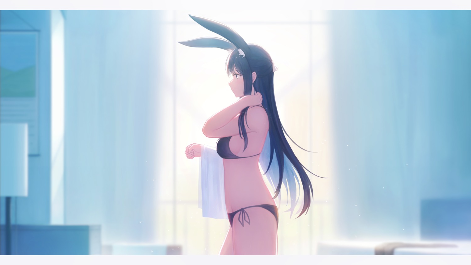 animal_ears bikini bunny_ears swimsuits yao_ren_gui