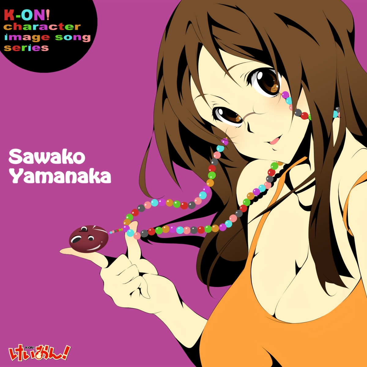 cleavage disc_cover horiguchi_yukiko k-on! megane yamanaka_sawako