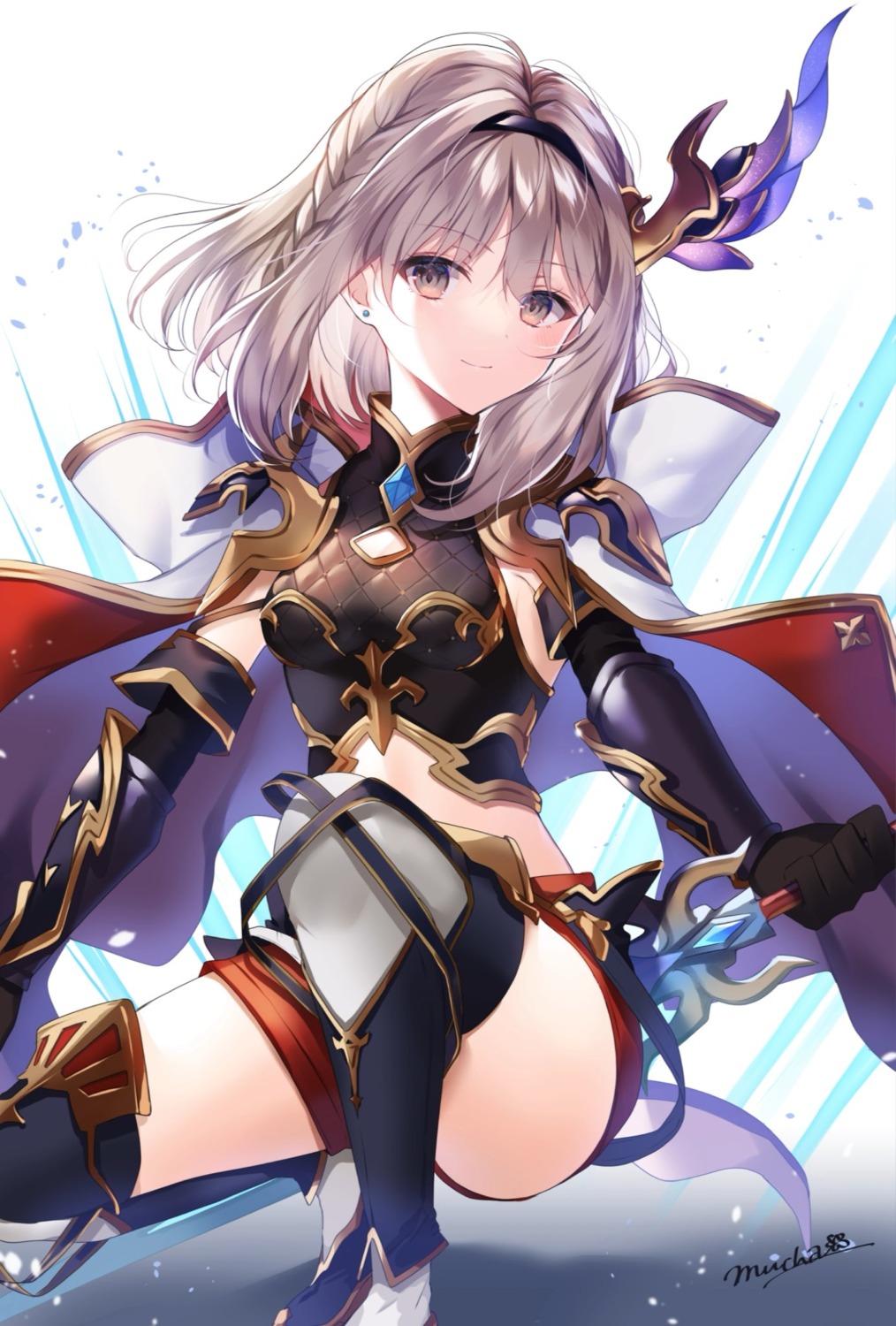 armor myusha sword thighhighs