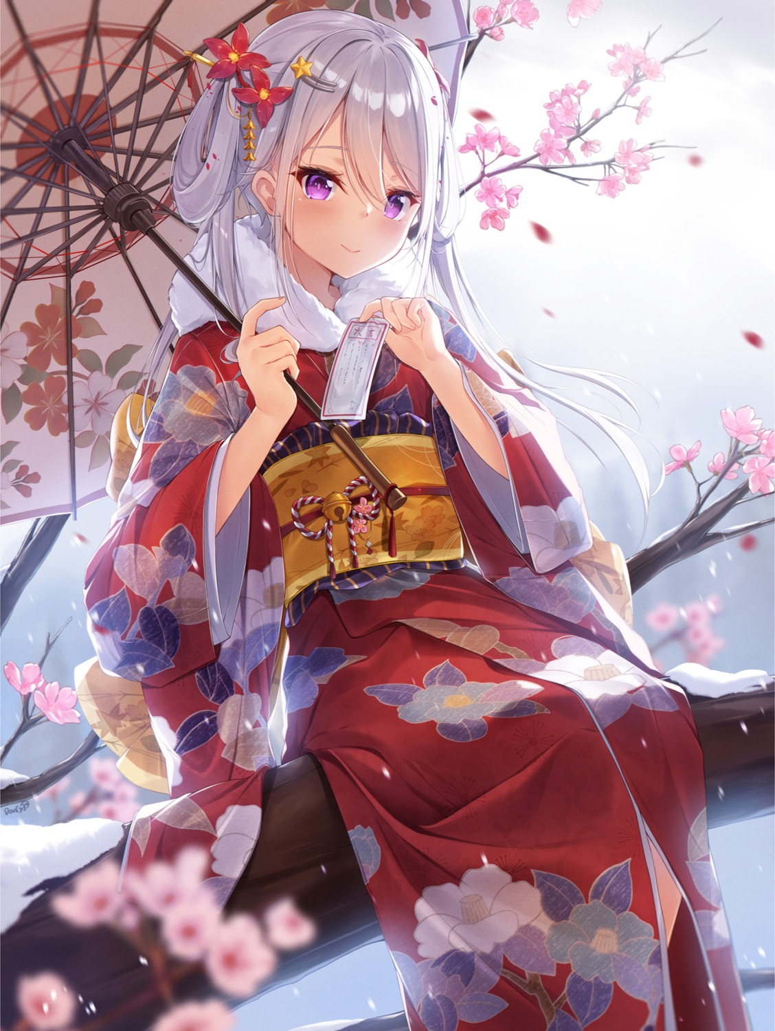 dango_remi kimono umbrella