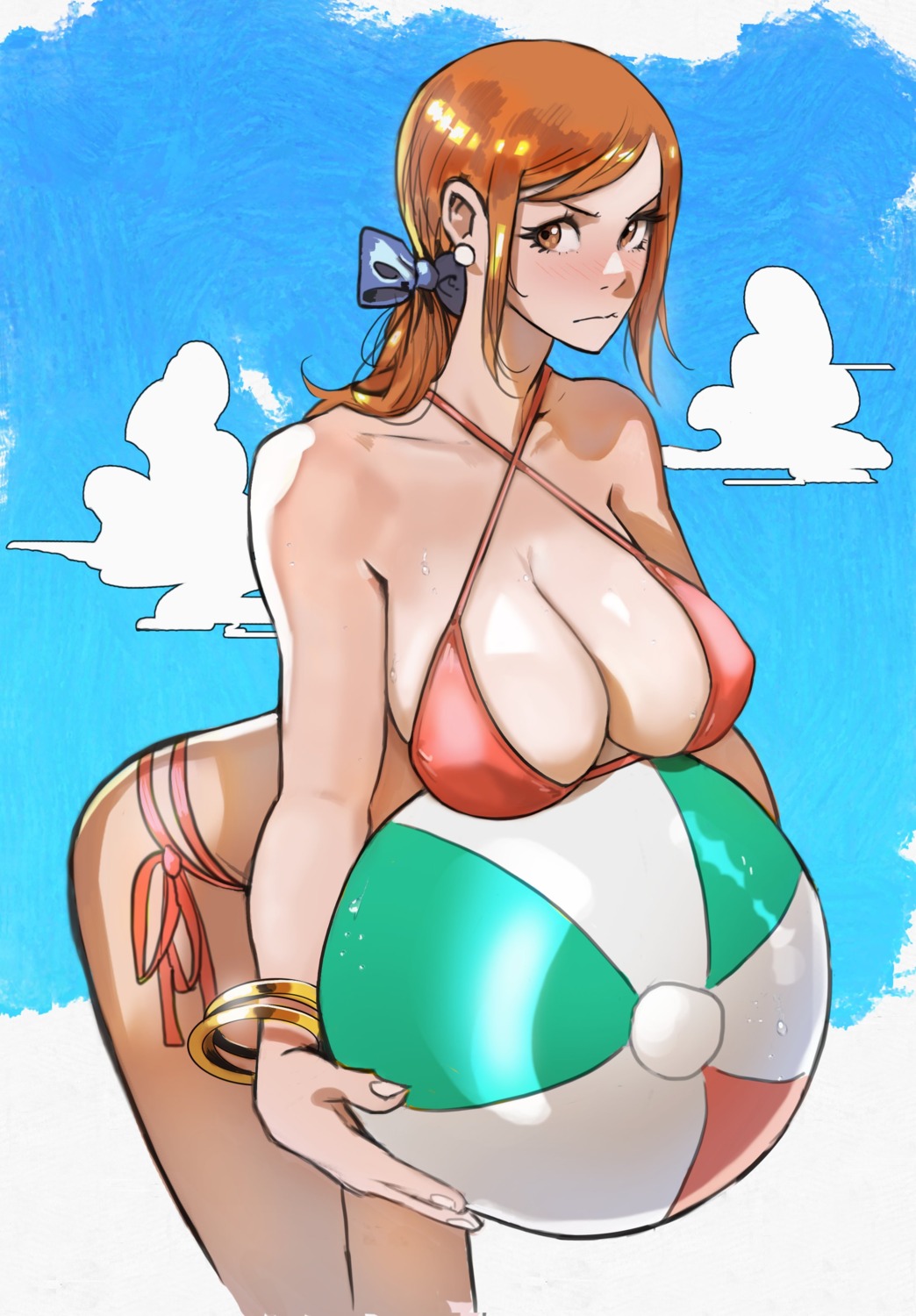 bikini iago_ferreira nami one_piece swimsuits