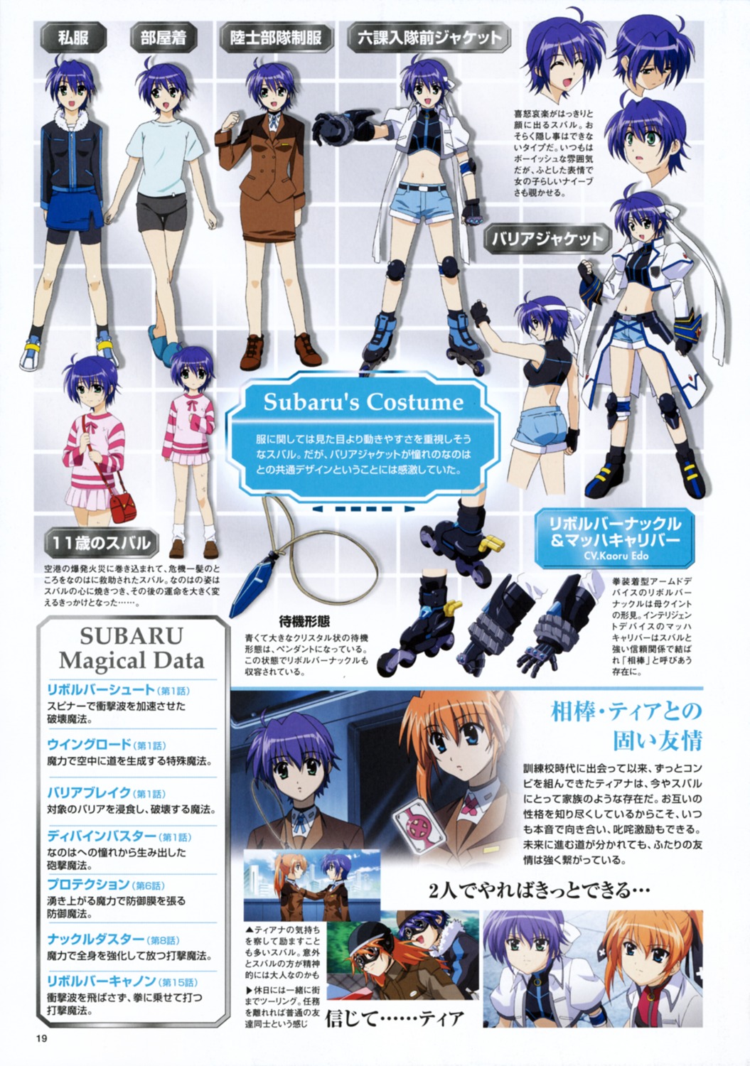 character_design mahou_shoujo_lyrical_nanoha mahou_shoujo_lyrical_nanoha_strikers subaru_nakajima teana_lanster