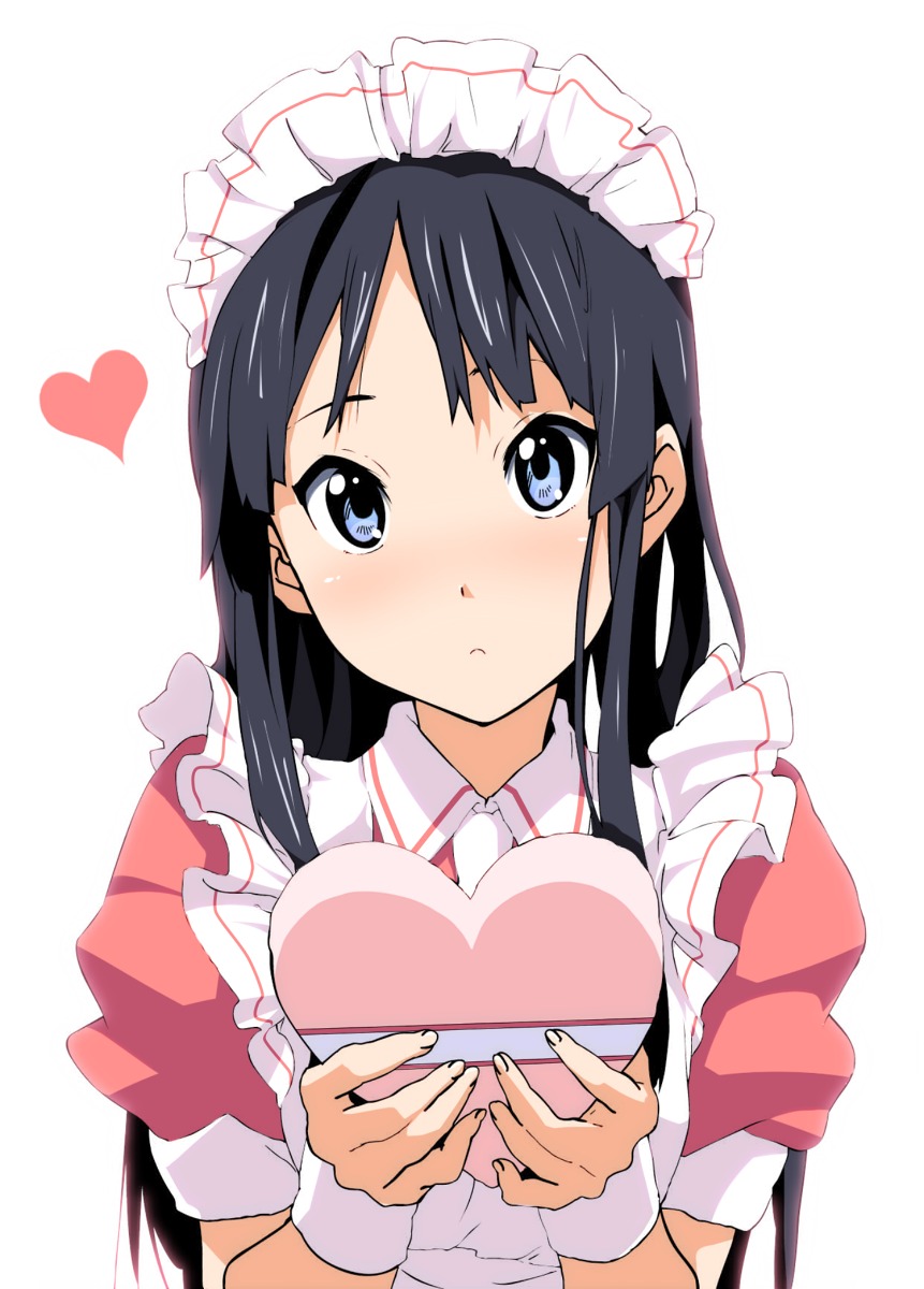 akiyama_mio eto k-on! maid valentine