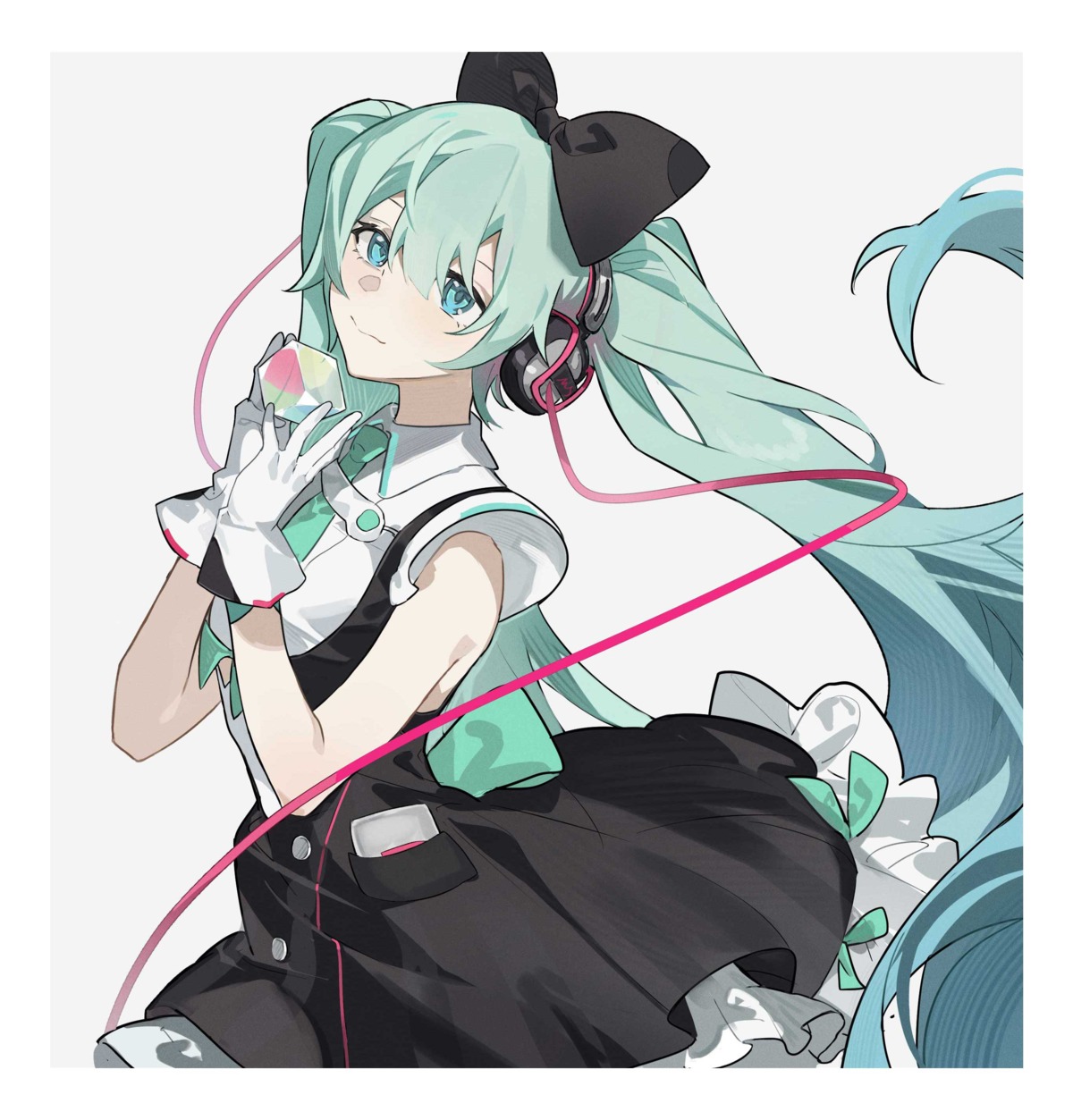 hatsune_miku headphones magical_mirai sumery vocaloid