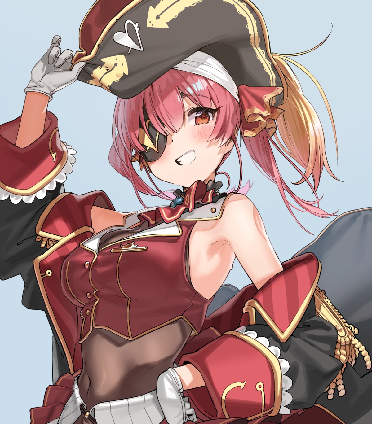 eyepatch hololive houshou_marine kanzarin pirate