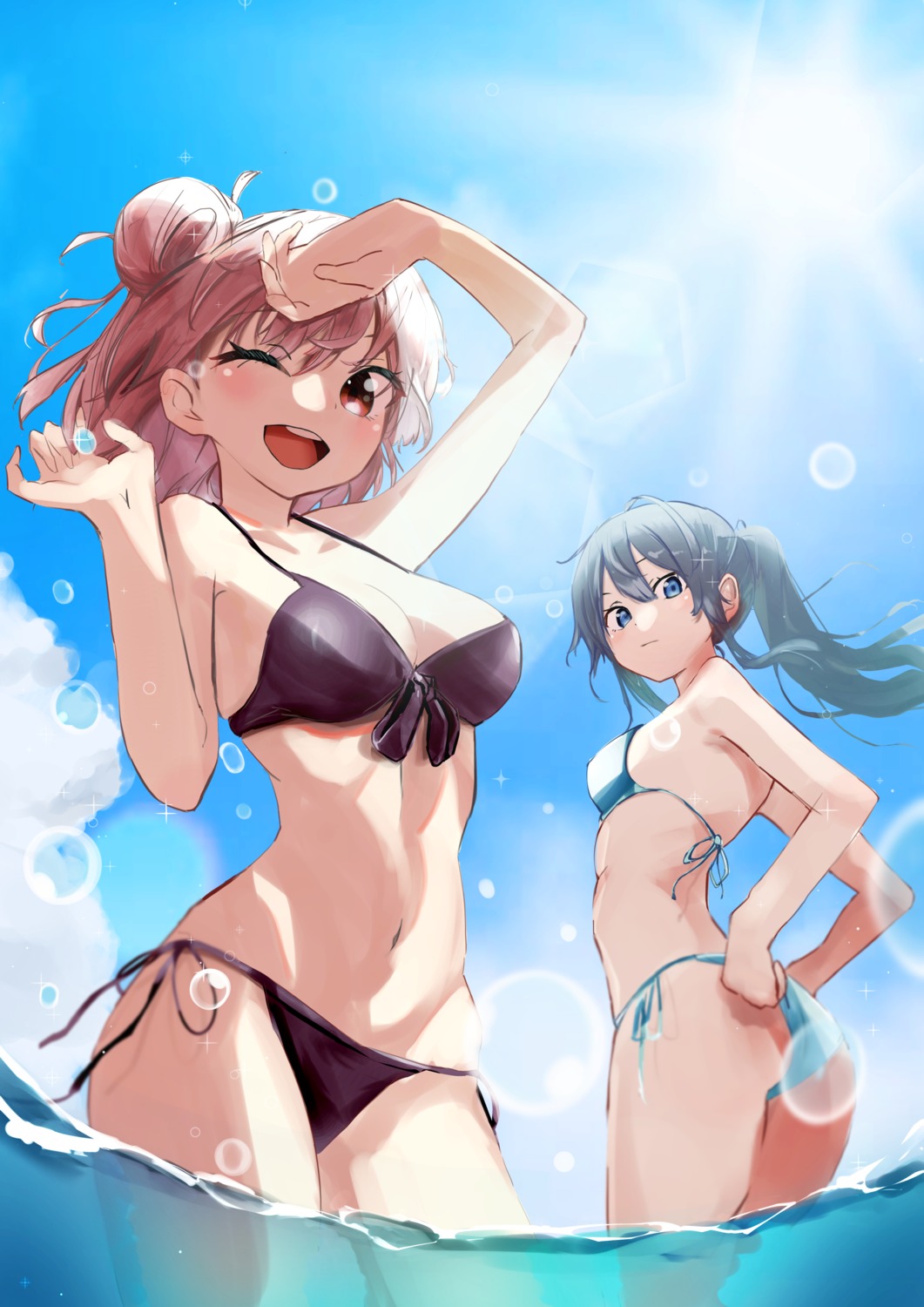 amausa_subee ass bikini swimsuits wet yahari_ore_no_seishun_lovecome_wa_machigatteiru. yuigahama_yui yukinoshita_yukino