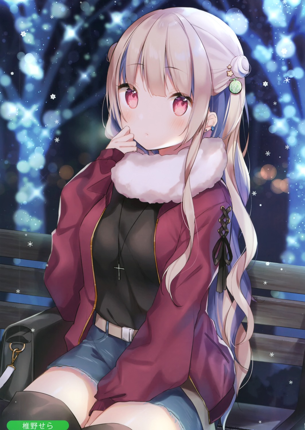 christmas shiino_sera thighhighs