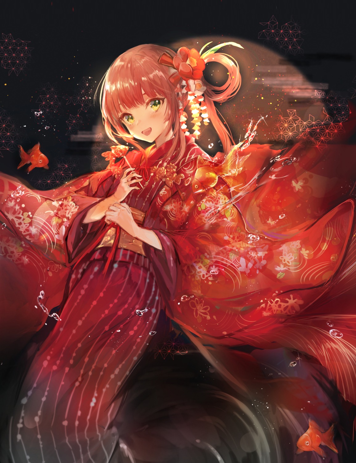 kimono nekojita_(ika_neko46) wet
