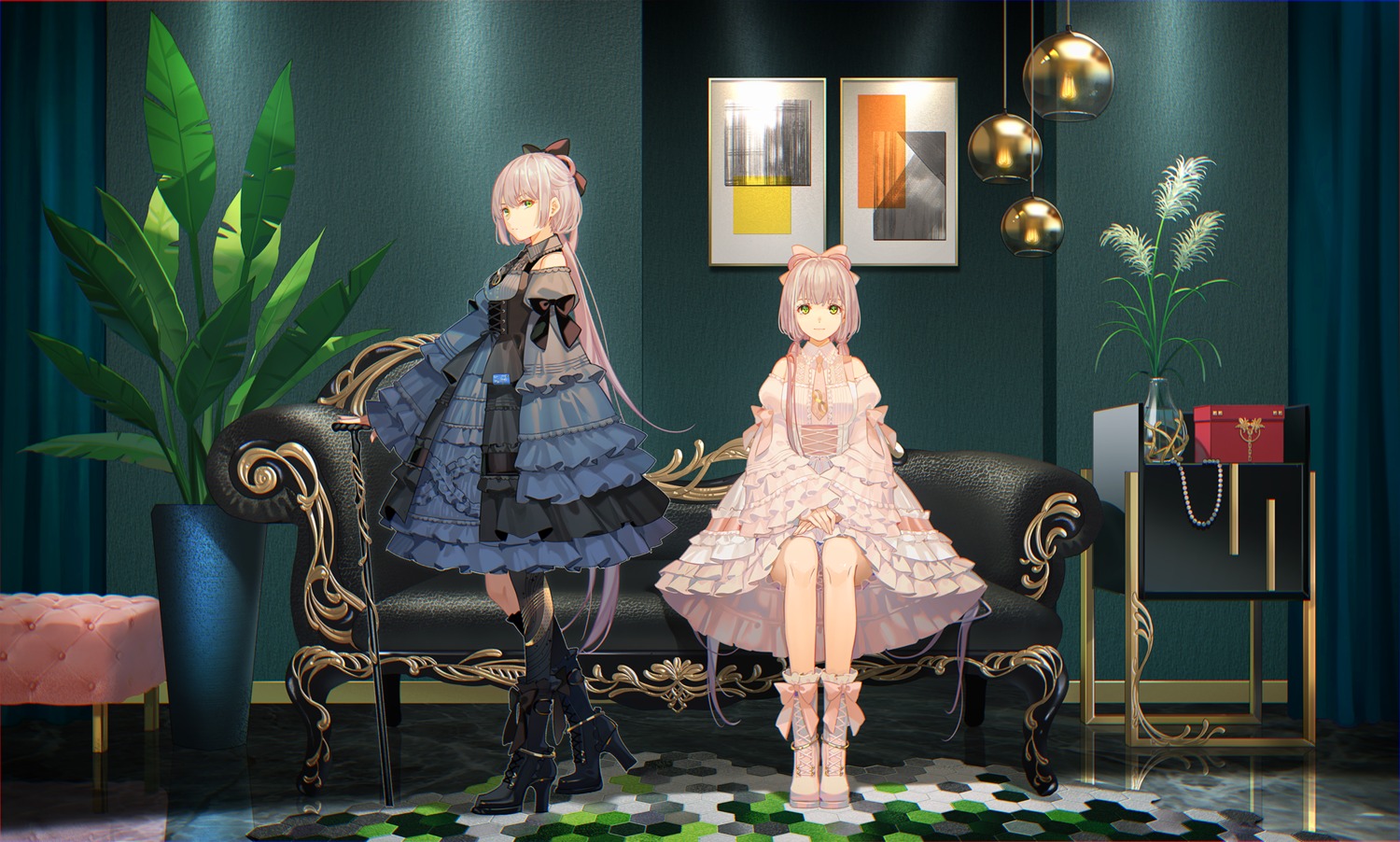 dress gothic_lolita heels lolita_fashion luo_tianyi skirt_lift tidsean vocaloid