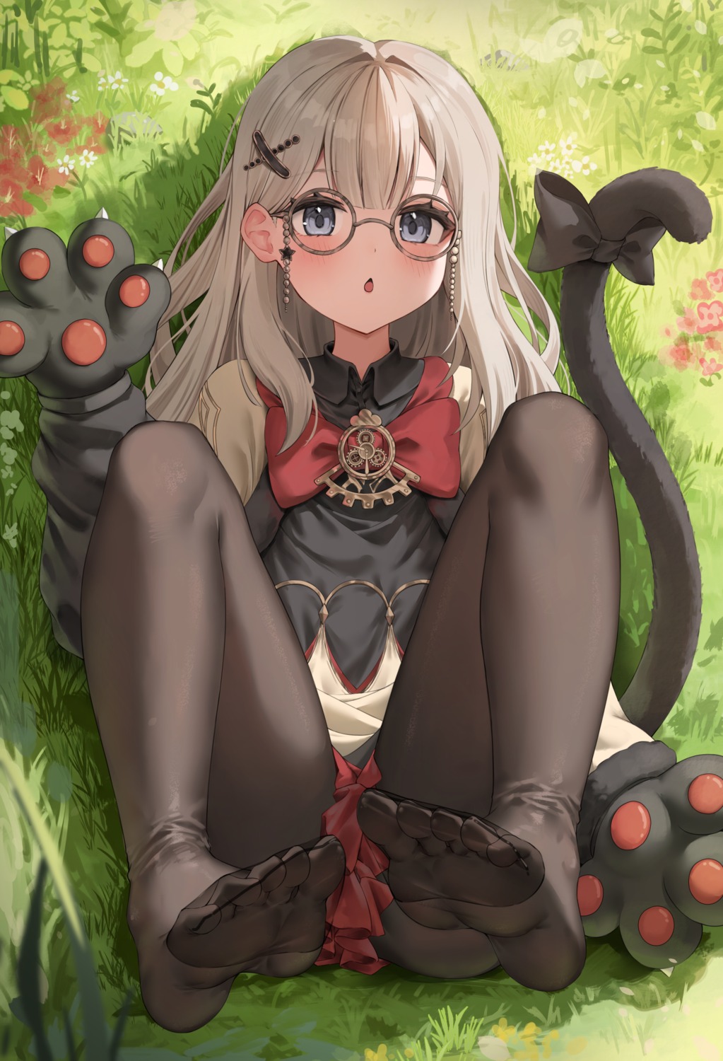 feet megane pantyhose shiriaru_(jjonaeng) tail