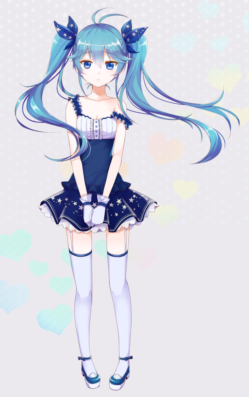 hatsune_miku kobato_neneko stockings thighhighs vocaloid