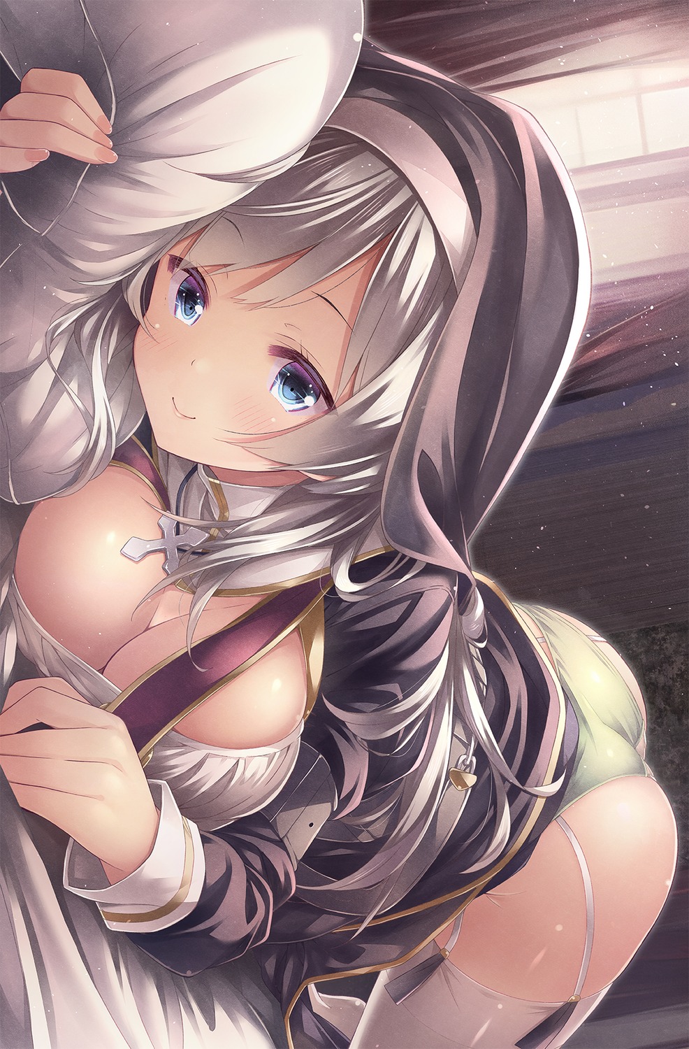 nun pantsu ryo_(botsugo) stockings thighhighs