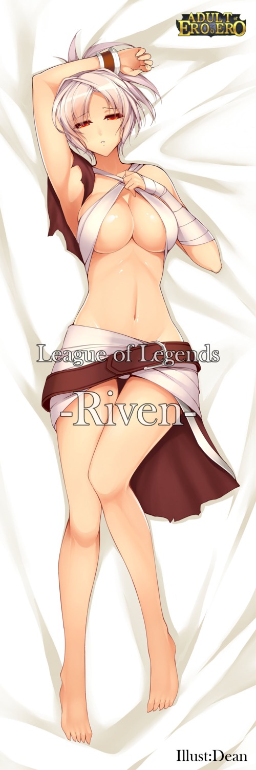 cleavage dean league_of_legends riven_(league_of_legends) underboob
