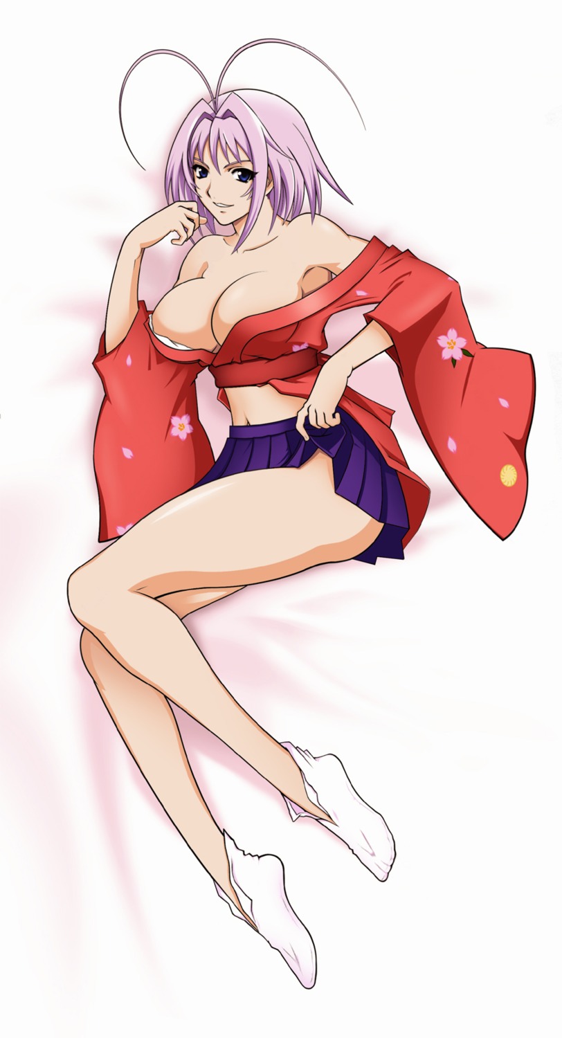 cleavage natsume_maya open_shirt tenjou_tenge