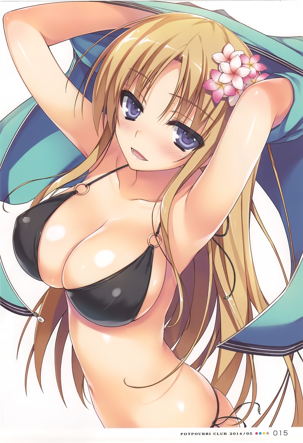 bikini cleavage erect_nipples swimsuits tomose_shunsaku