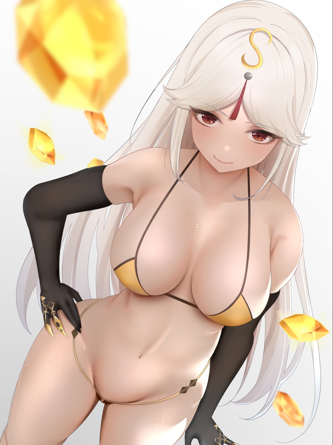 bikini genshin_impact ningguang swimsuits tokutokenzen