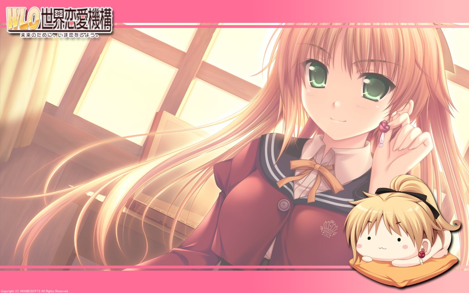 akabeisoft2 alpha arisa_crain_femiluna asami_asami chibi naked w.l.o._sekai_renai_kikou wallpaper