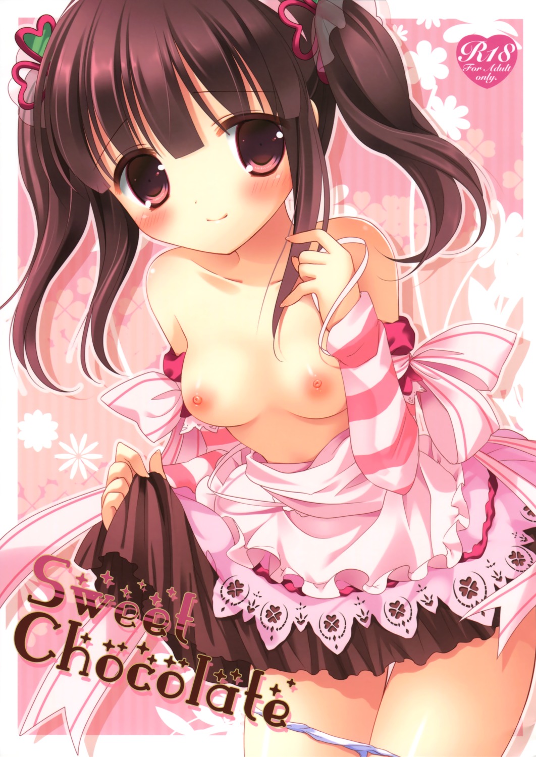 @ism aono_ribbon breasts loli nipples ogata_chieri panty_pull the_idolm@ster the_idolm@ster_cinderella_girls