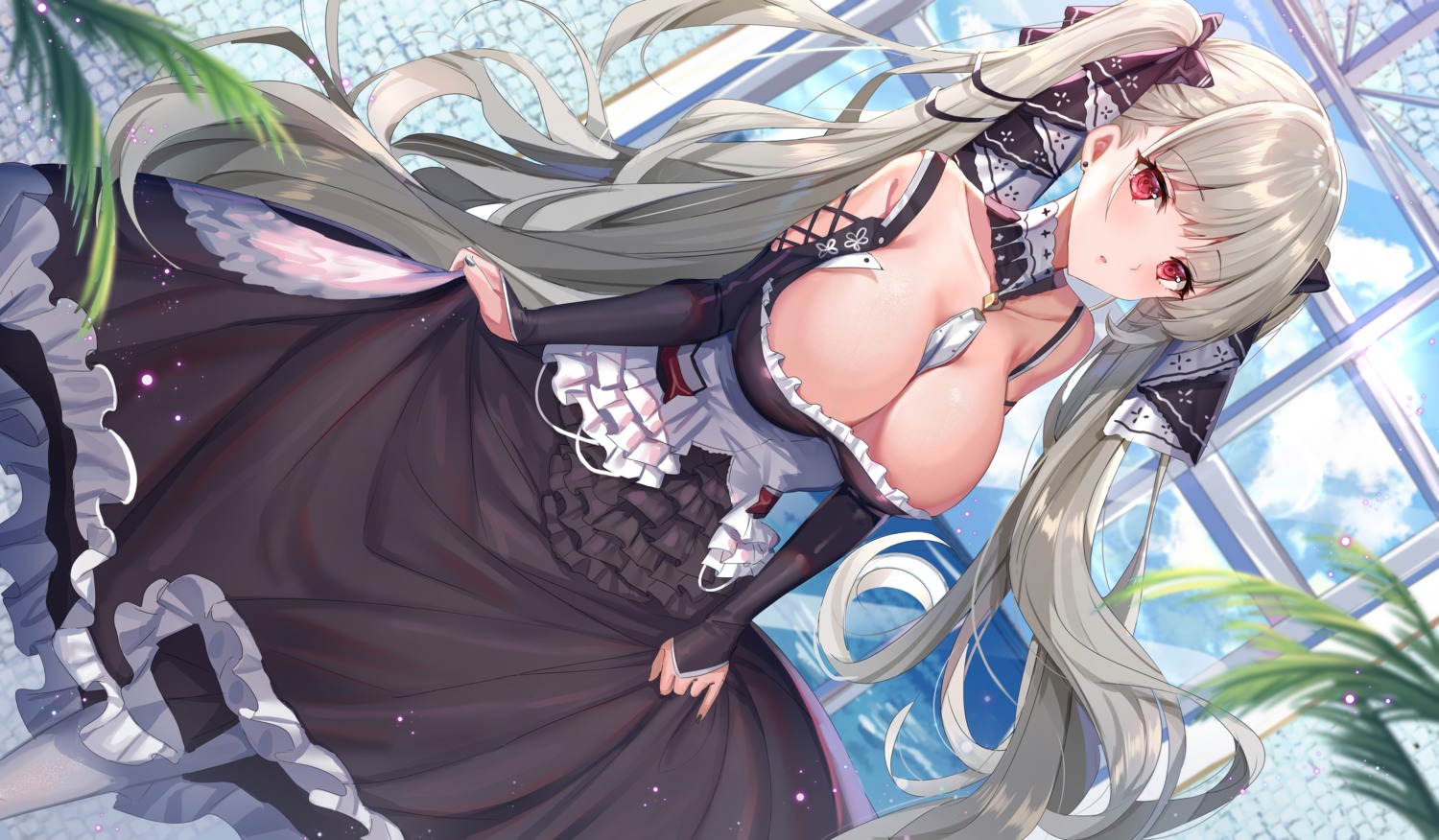 azur_lane formidable_(azur_lane) gothic_lolita lolita_fashion no_bra shanguier