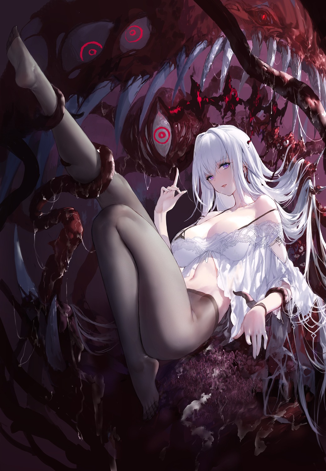 monster no_bra pantyhose swd3e2 tentacles