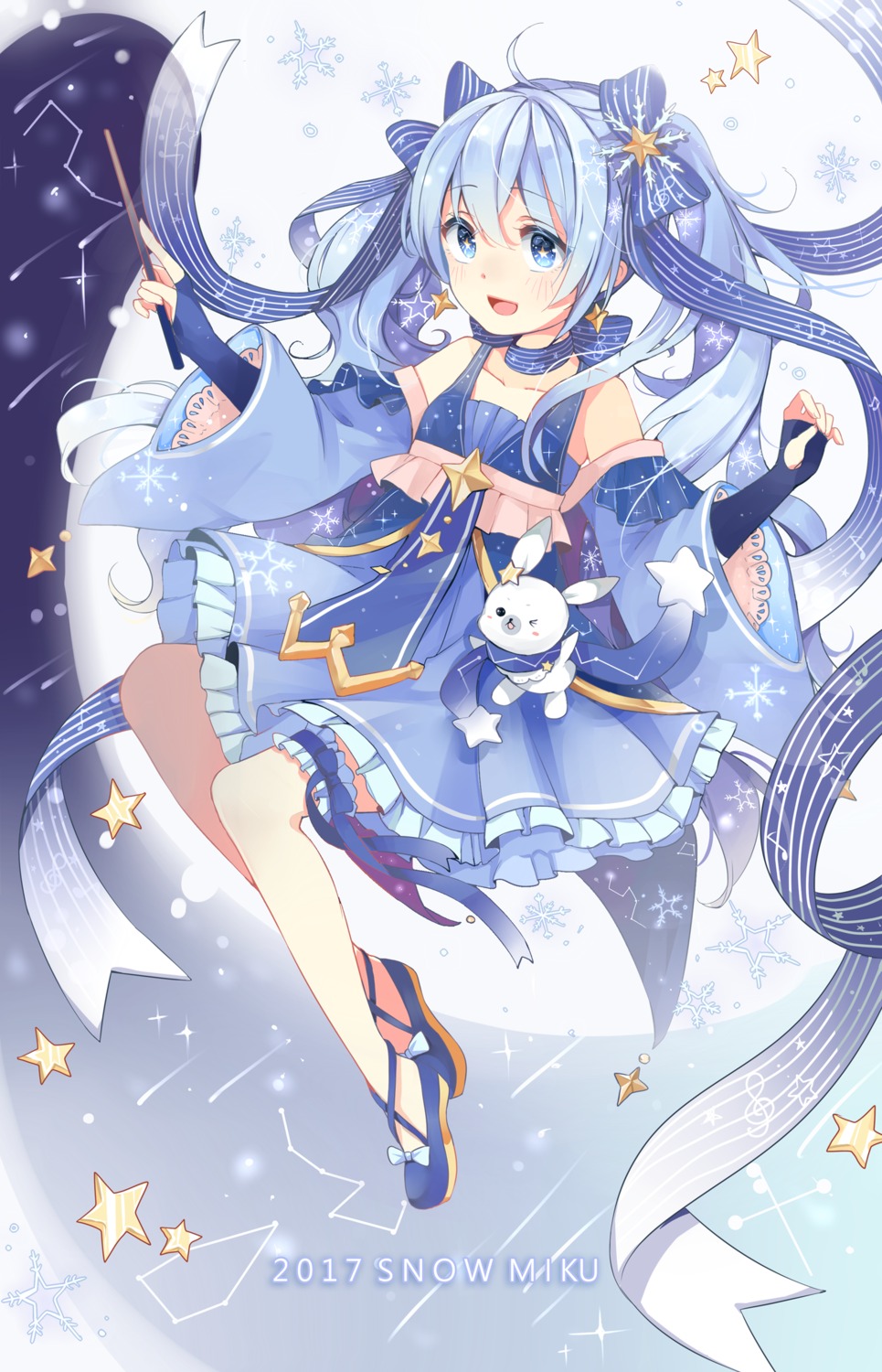 dress garter hatsune_miku raria vocaloid yuki_miku