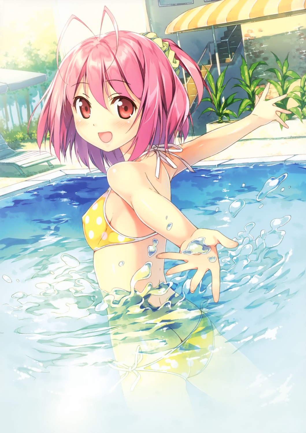 5_nenme_no_houkago bikini erect_nipples kami_nomi_zo_shiru_sekai kantoku nakagawa_kanon swimsuits