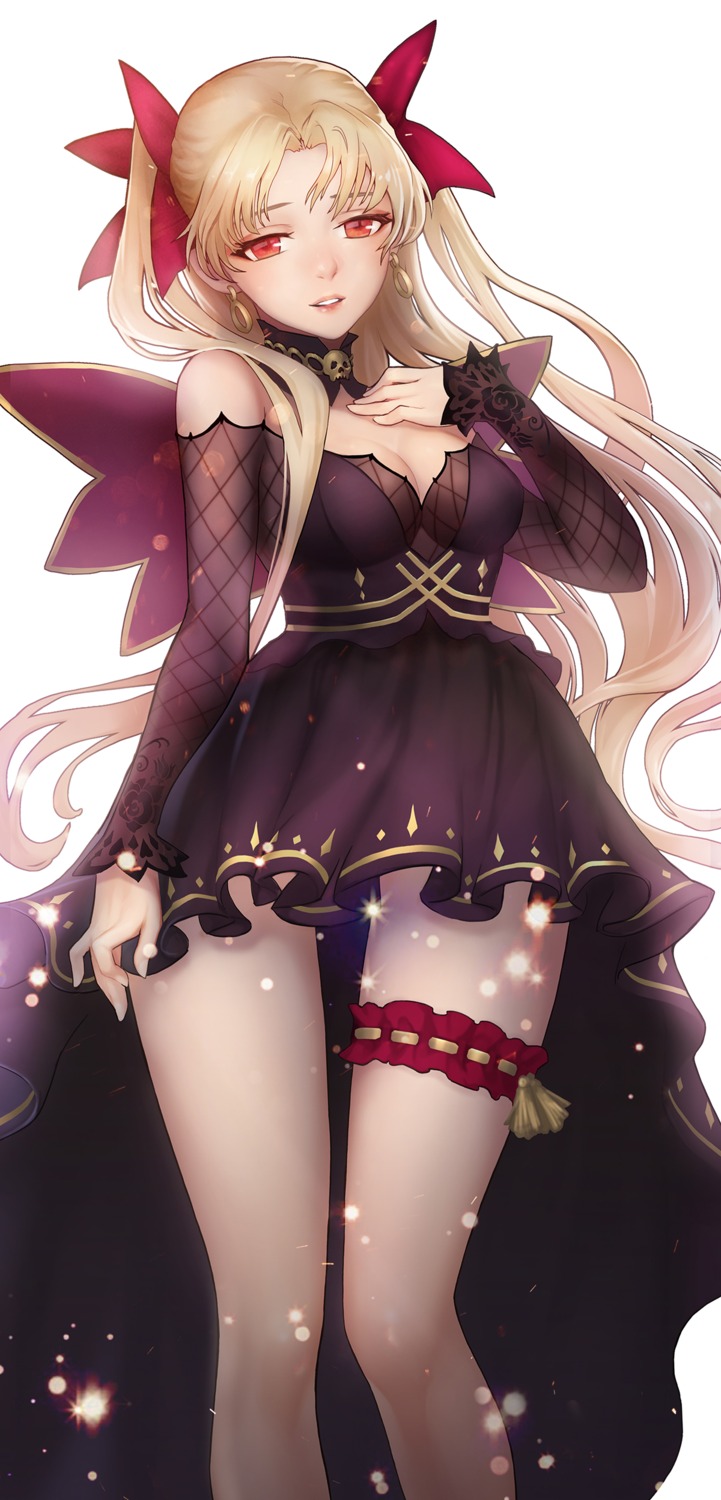 cleavage dress ereshkigal_(fate/grand_order) fate/grand_order garter ku99_(kugugu)