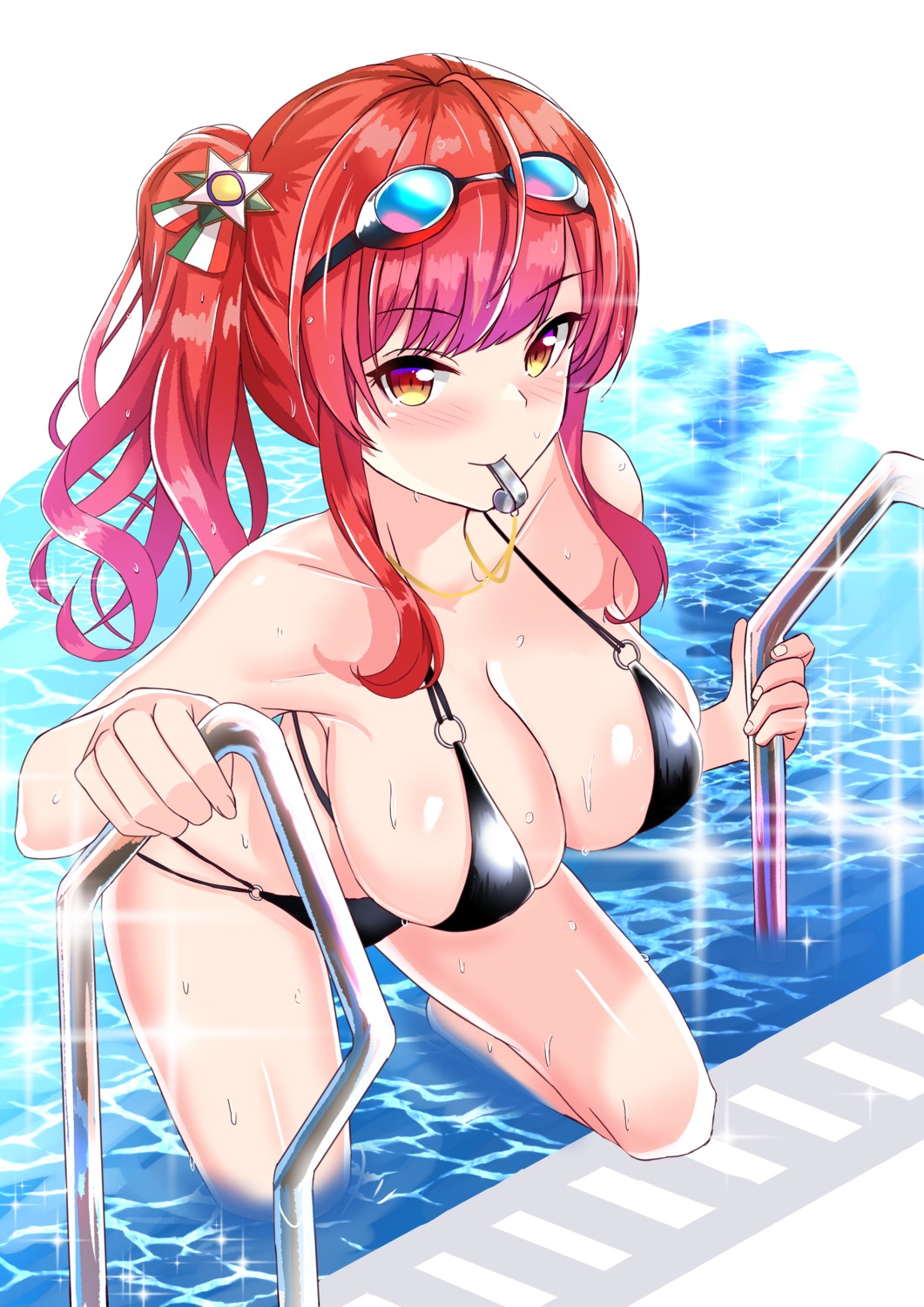 azur_lane bikini nekobox swimsuits wet zara_(azur_lane)