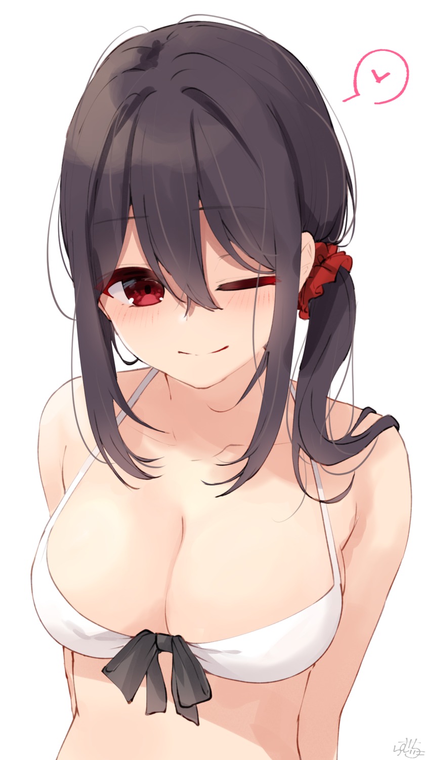 bikini_top cleavage ramchi swimsuits yandere-chan_(ramchi)