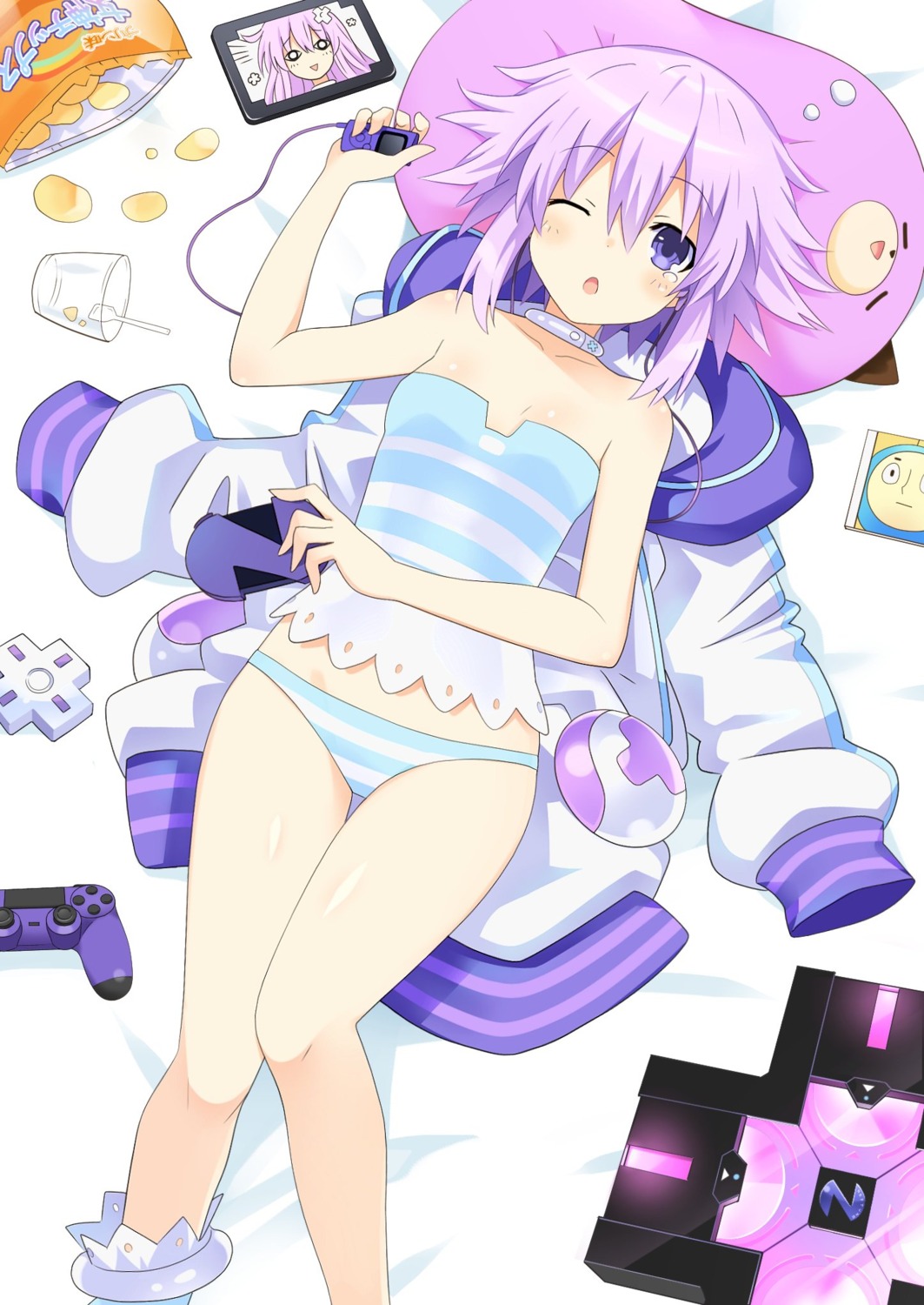 choujigen_game_neptune nepgear neptune pantsu shimapan zero_(ray_0805)