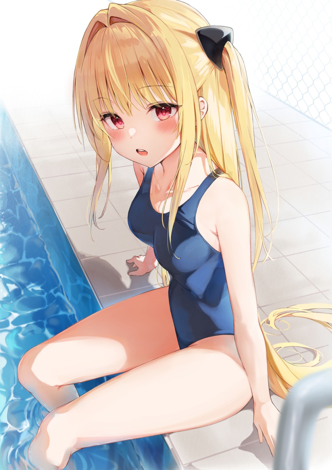 auui golden_darkness school_swimsuit swimsuits to_love_ru to_love_ru_darkness wet