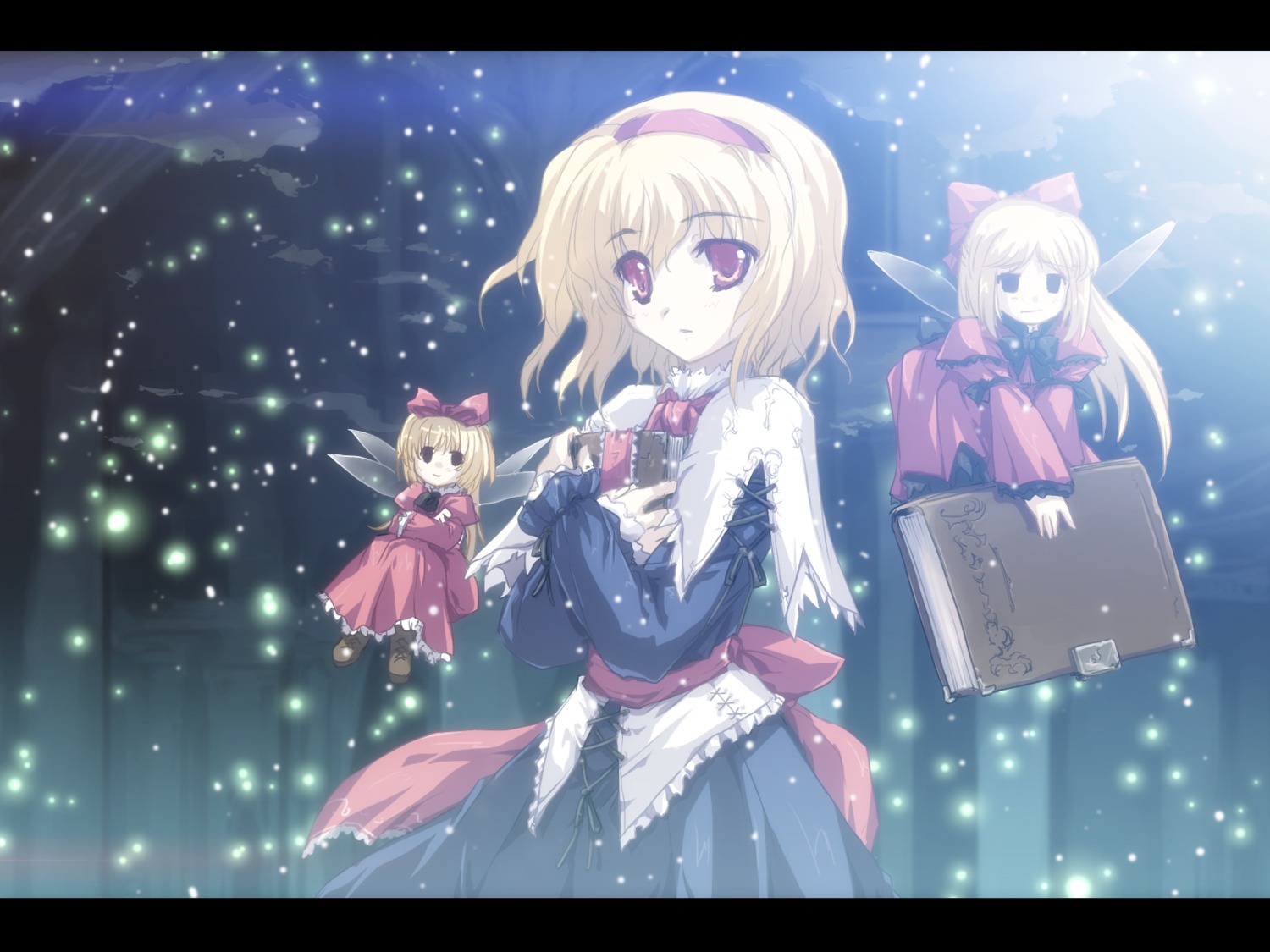 alice_margatroid fairy hourai shanghai tokiame touhou wallpaper