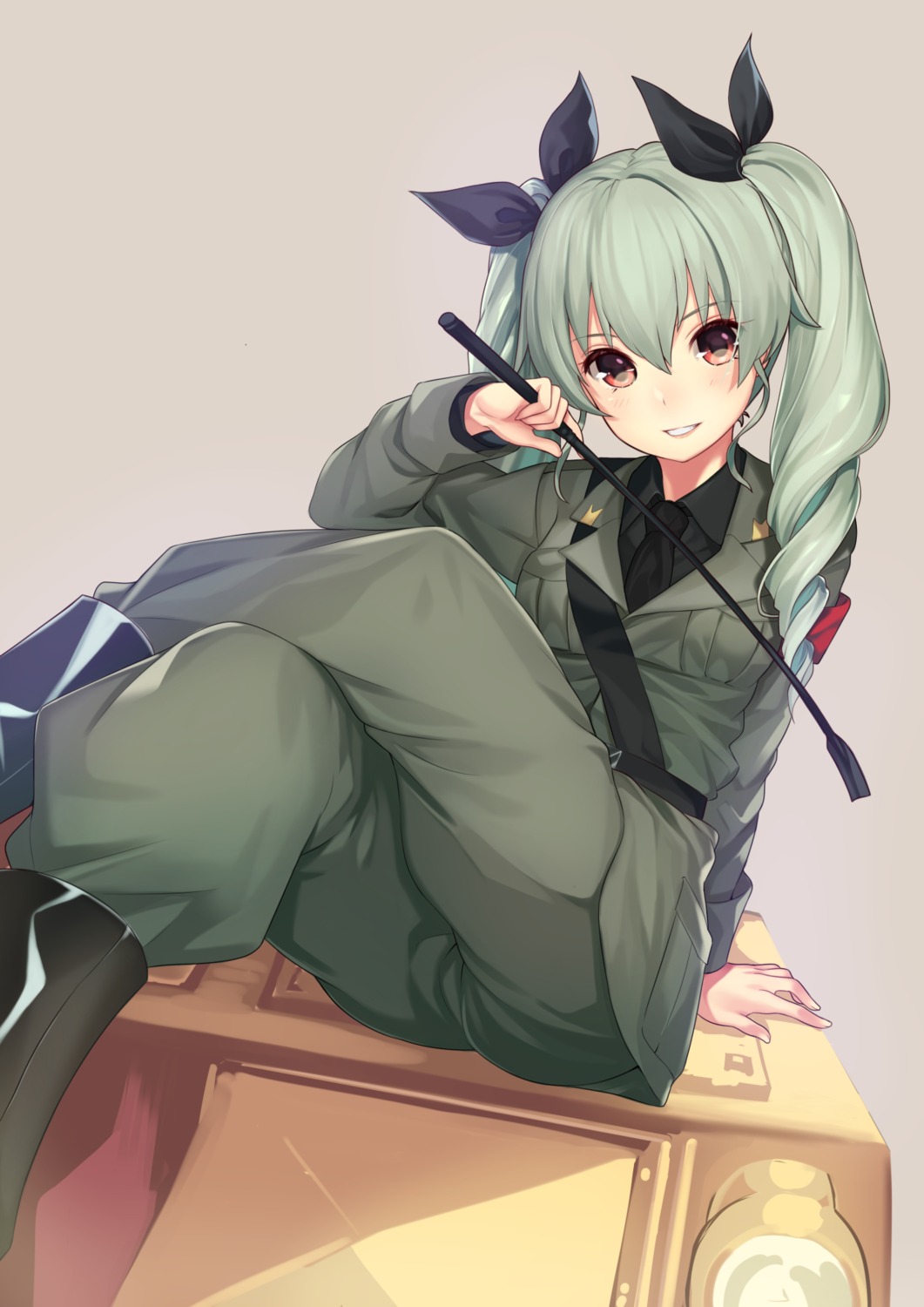 anchovy girls_und_panzer kagematsuri uniform weapon