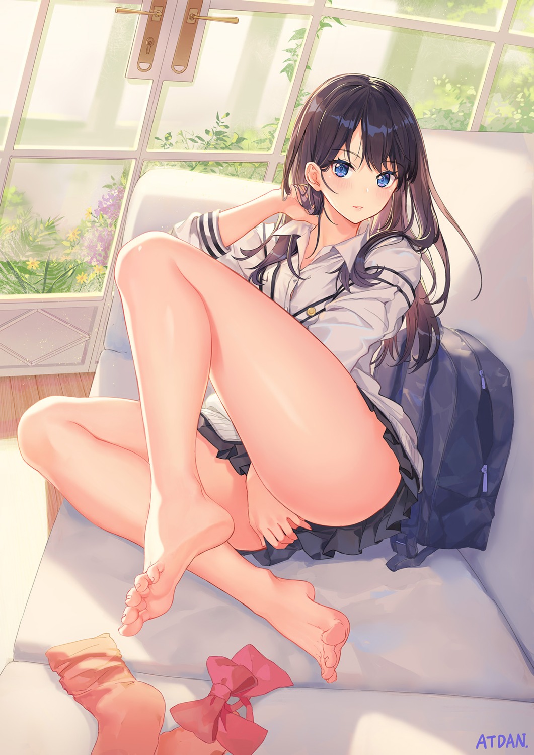 atdan feet seifuku ssss.gridman sweater takarada_rikka