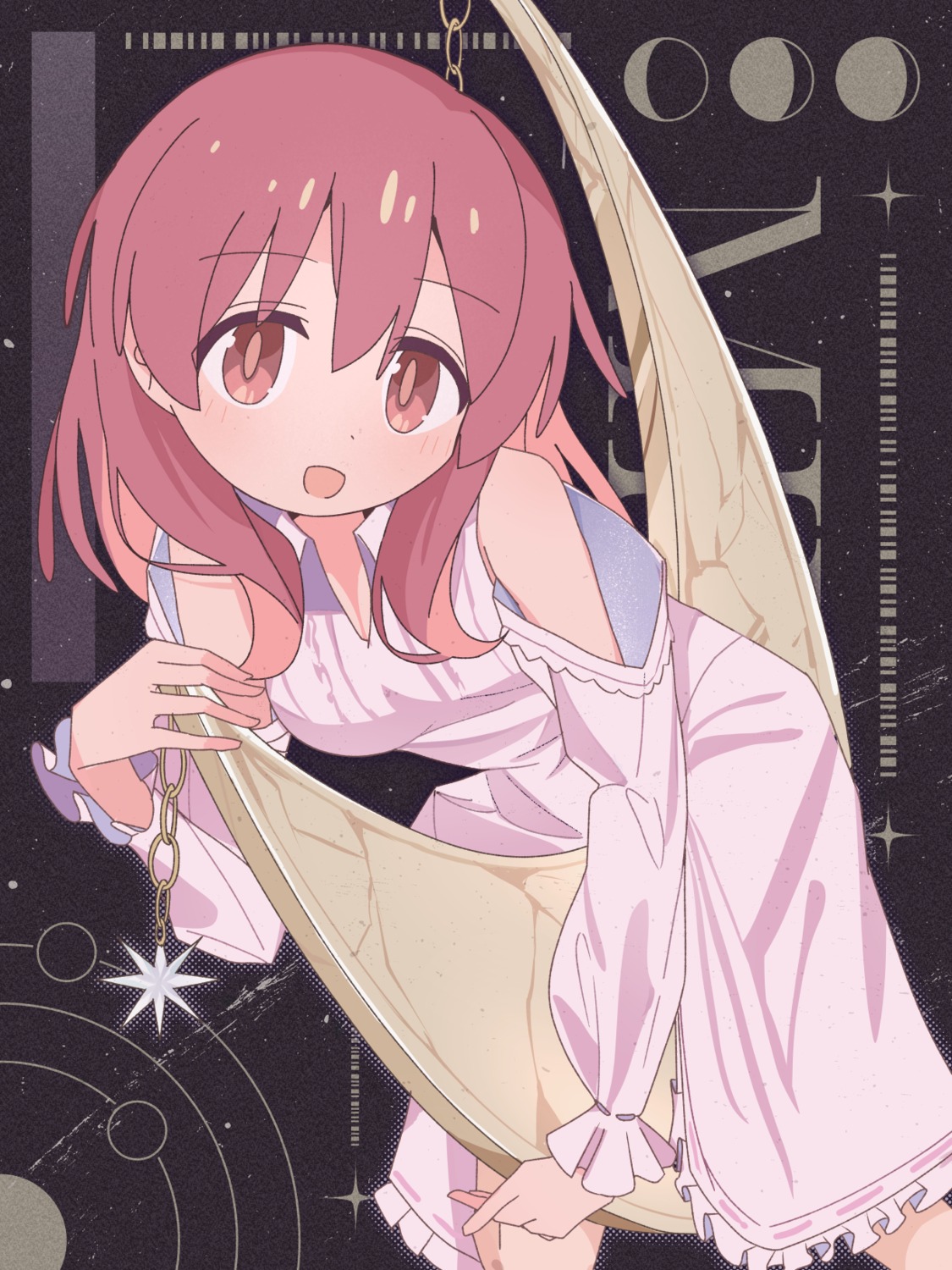 2mai84 cleavage dress murosaki_miyo onii-chan_wa_oshimai! skirt_lift