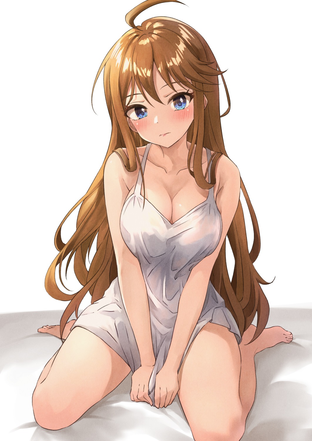 b1ack cleavage dress summer_dress the_idolm@ster the_idolm@ster_million_live! tokoro_megumi