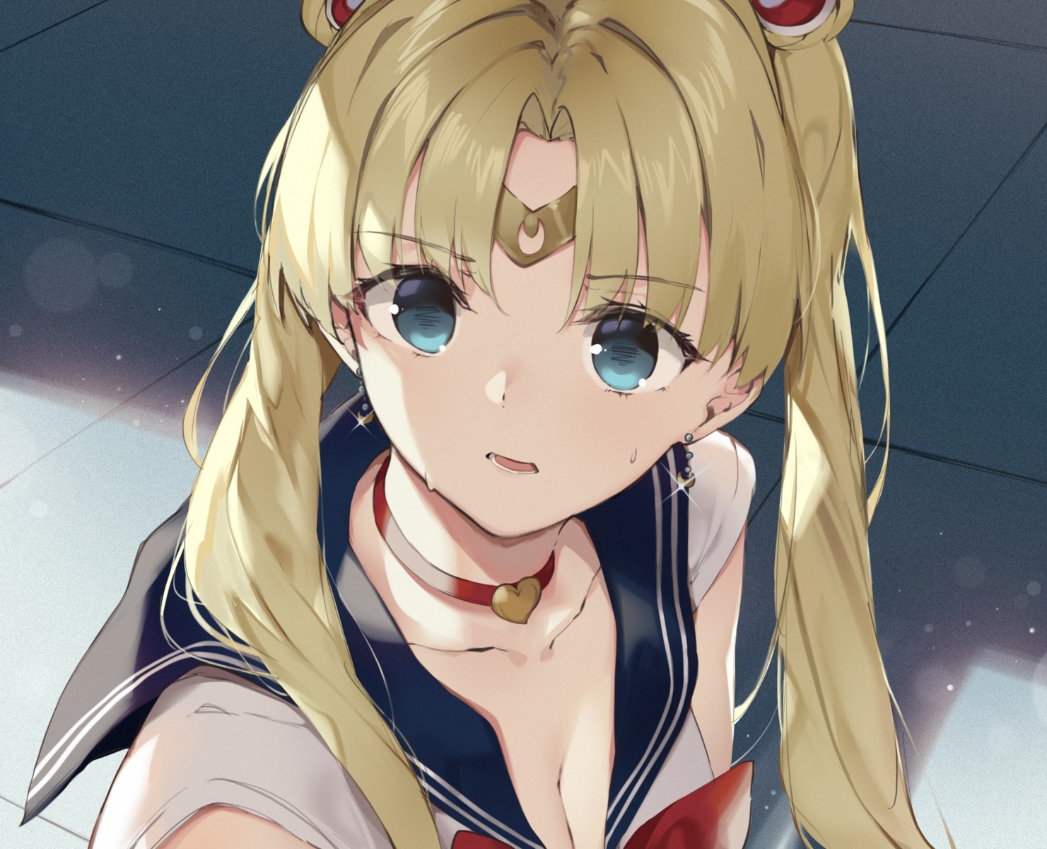 cleavage niii_(memstapak) sailor_moon seifuku tsukino_usagi