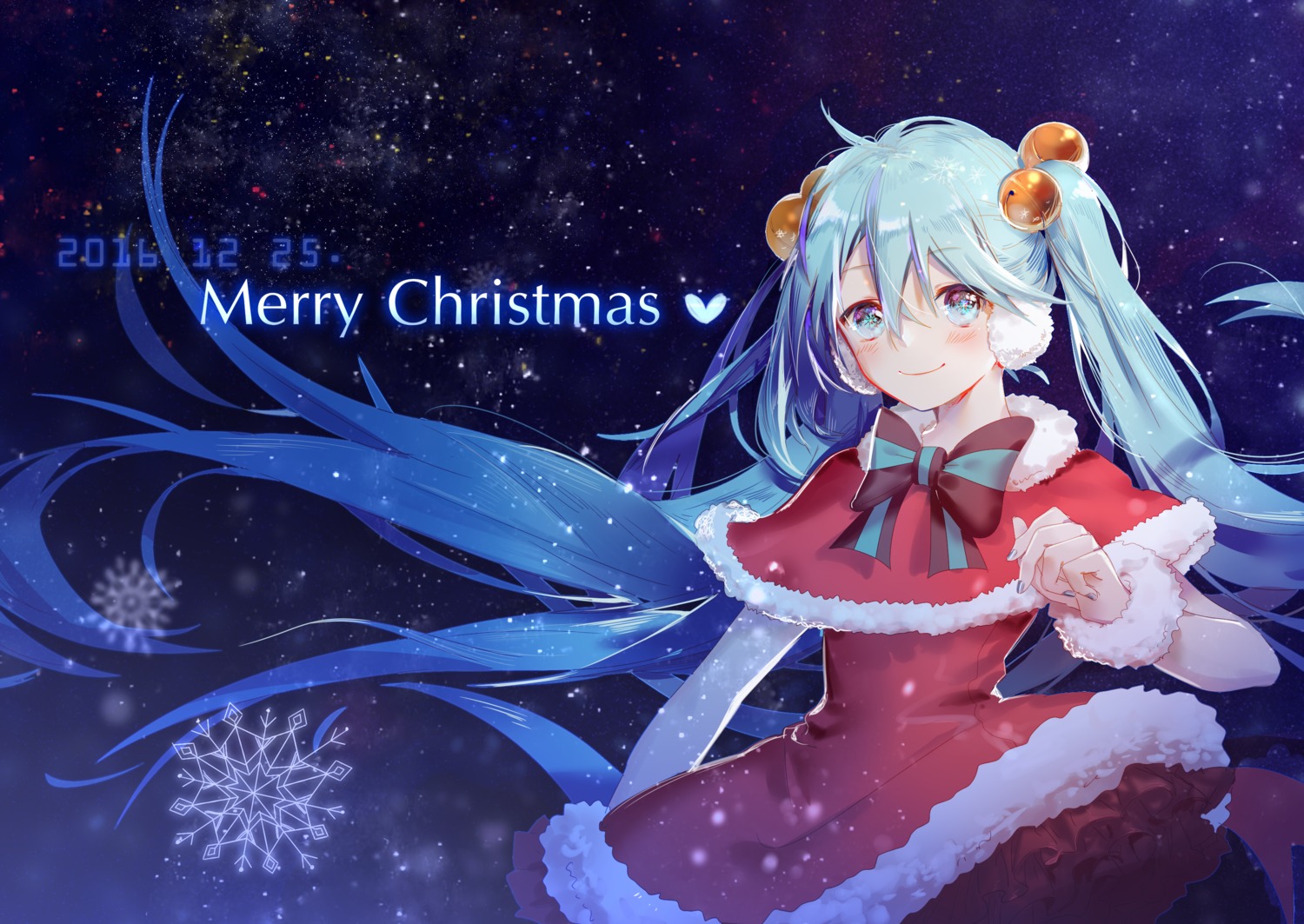 christmas dress hatsune_miku vocaloid yyb