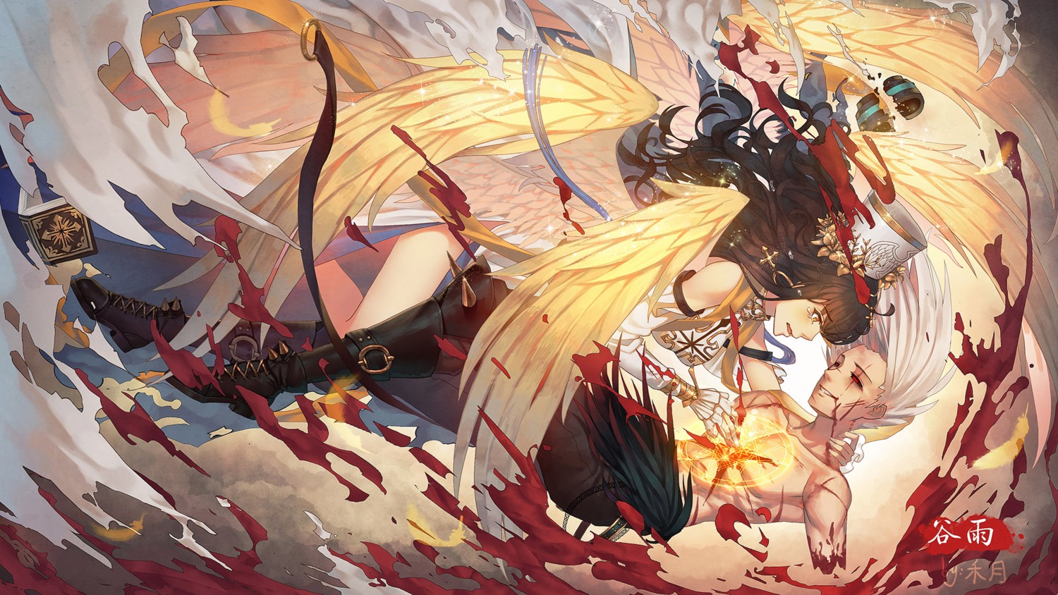 blood dungeon_fighter guro ttheyue wallpaper wings