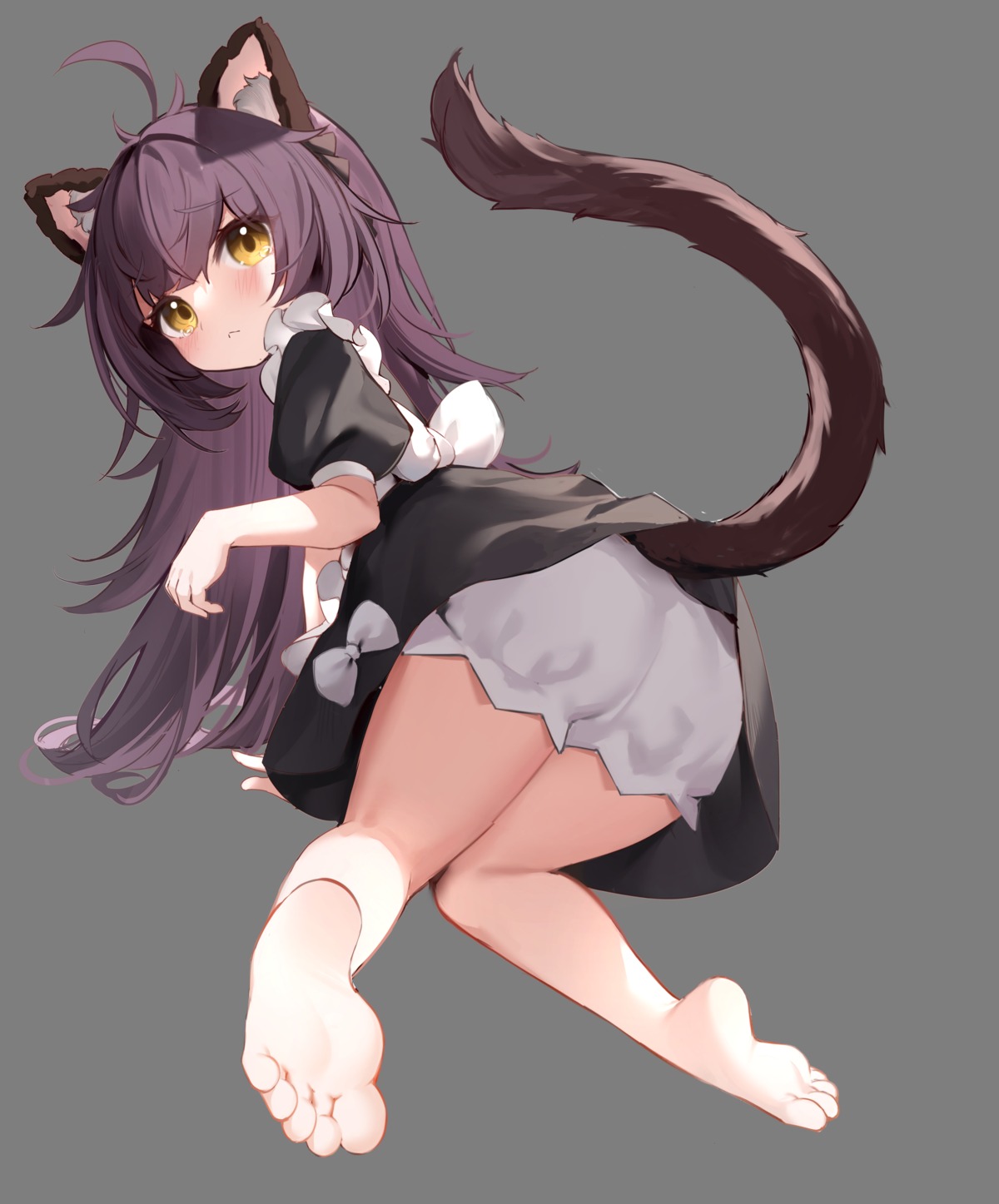 animal_ears ass bloomers feet loli maid nahaki nekomimi skirt_lift tail transparent_png