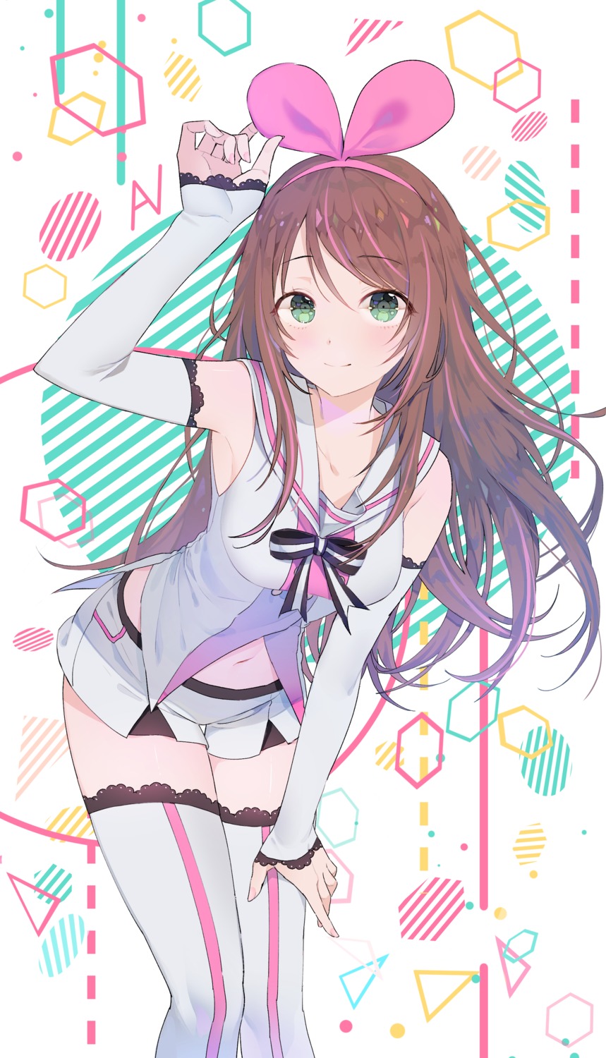 a.i._channel kizuna_ai ppyono thighhighs