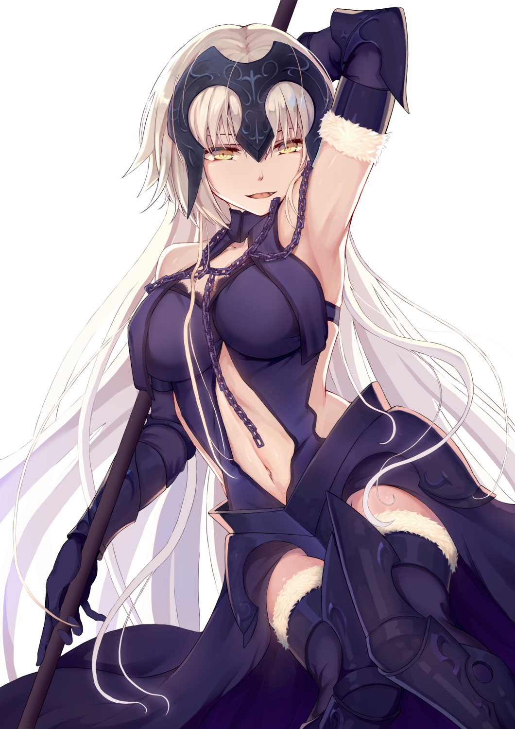 armor fate/grand_order jeanne_d'arc jeanne_d'arc_(alter)_(fate) rafael-m thighhighs