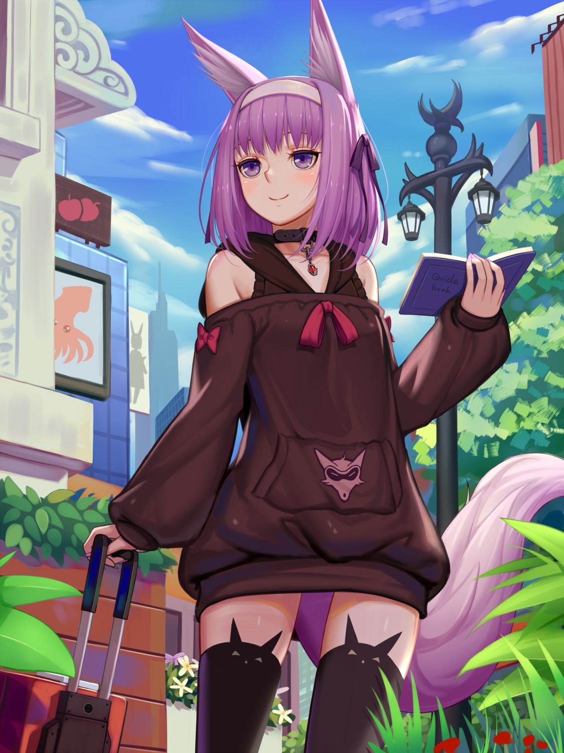 animal_ears sonikey0_0 tail thighhighs
