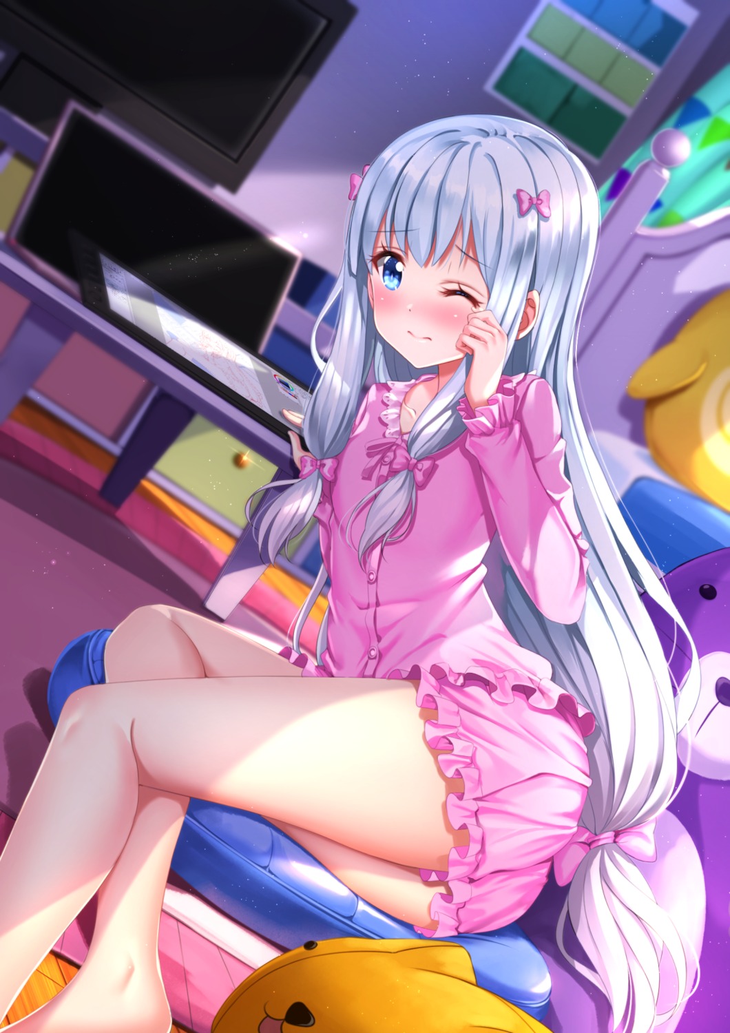 eromanga-sensei izumi_sagiri pajama swordsouls