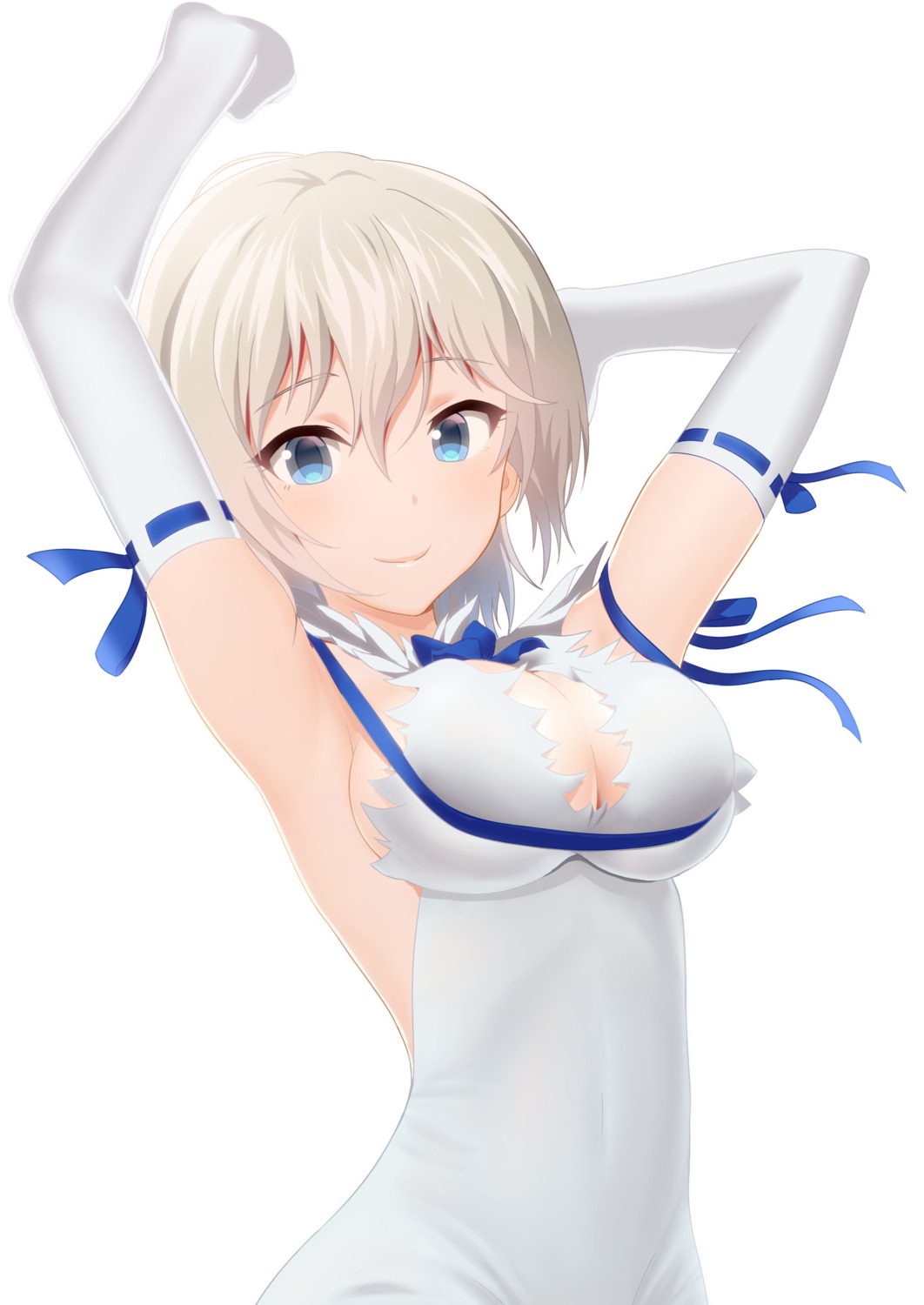 anastasia_(idolm@ster) cleavage cosplay dress dungeon_ni_deai_wo_motomeru_no_wa_machigatteiru_darou_ka hestia_(danmachi) no_bra takahiro-kun the_idolm@ster the_idolm@ster_cinderella_girls