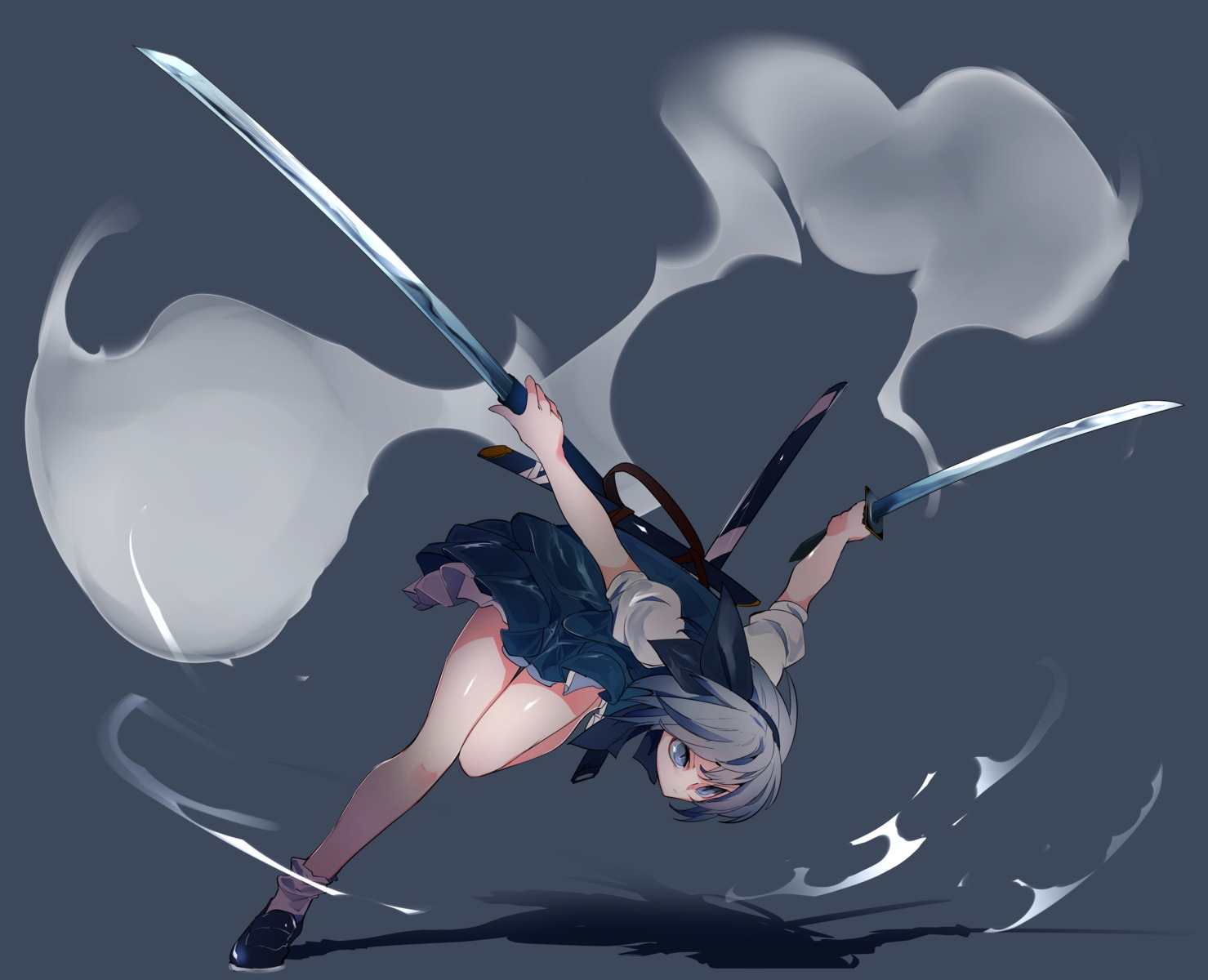 ikurauni konpaku_youmu sword touhou