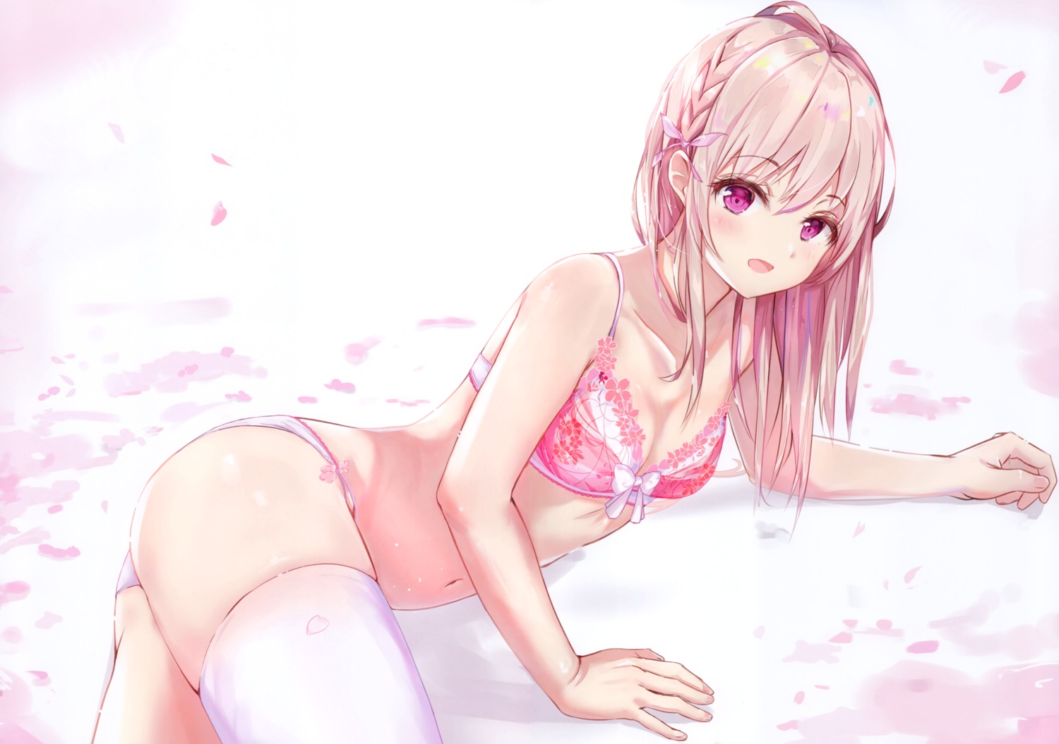 bra kankitsu_shoujo na_kyo pantsu thighhighs