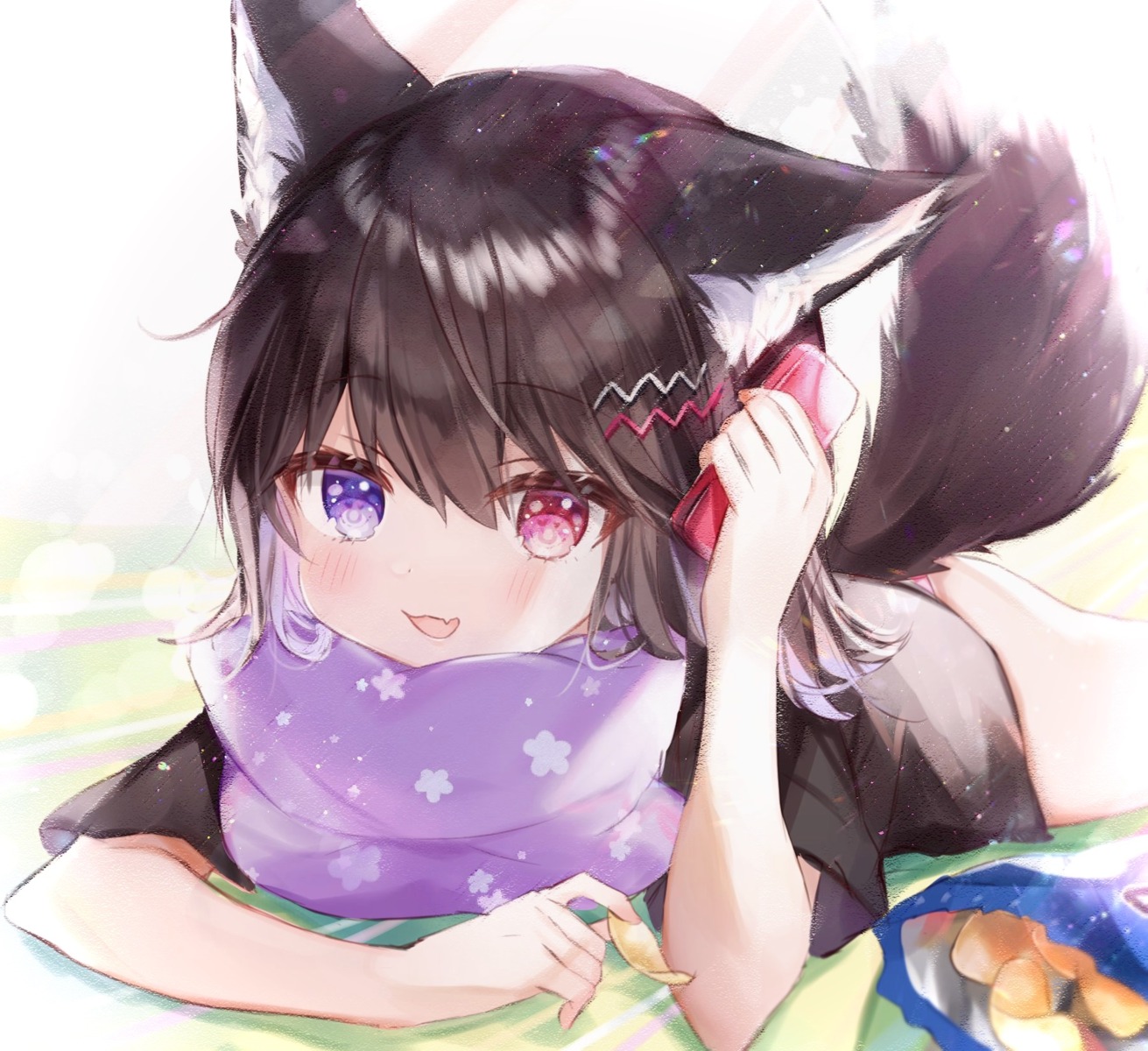 animal_ears heterochromia loli pantsu rukako tail